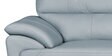 Graceful Leatherette 2 Seater Sofa In Grey Colour In Colour