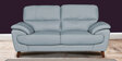 Graceful Leatherette 2 Seater Sofa In Grey Colour In Colour
