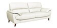 Graceful Leatherette 3 Seater Sofa In Ivory Colour In Colour
