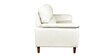 Graceful Leatherette 3 Seater Sofa In Ivory Colour In Colour