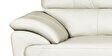 Graceful Leatherette 3 Seater Sofa In Ivory Colour In Colour