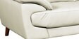 Graceful Leatherette 3 Seater Sofa In Ivory Colour In Colour