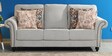 Grafton Fabric 3 Seater Sofa In Ivory Colour