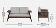 Grane Sheesham Wood 2 Seater Sofa In Beige Color
