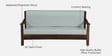 Graz Sheesham Wood 3 seater Sofa in Provincial Teak Finish Graz Sheesham Wood 3 seater Sofa in Provincial Teak Finish