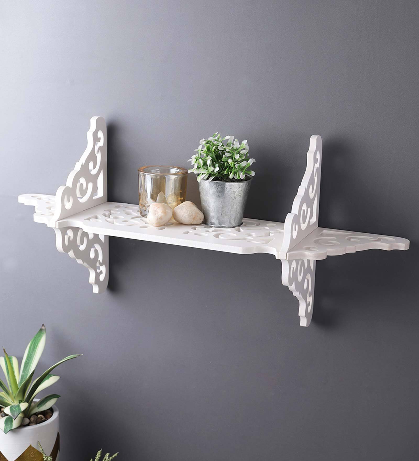 Buy Graceful & Fine White Wall Shelf by Aapno Rajasthan at 57 OFF by