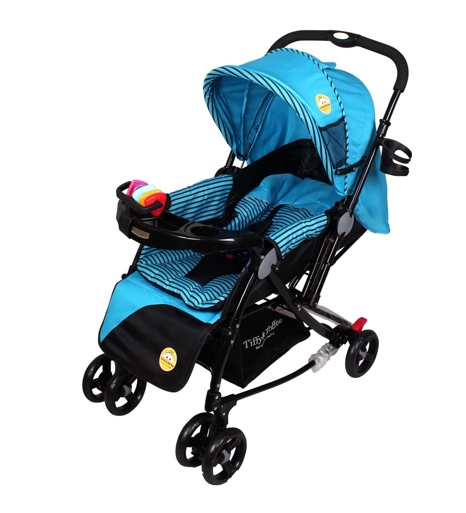 Buy Grand Supreme 3 In 1 Baby Stroller With Rocker In Blue Colour By
