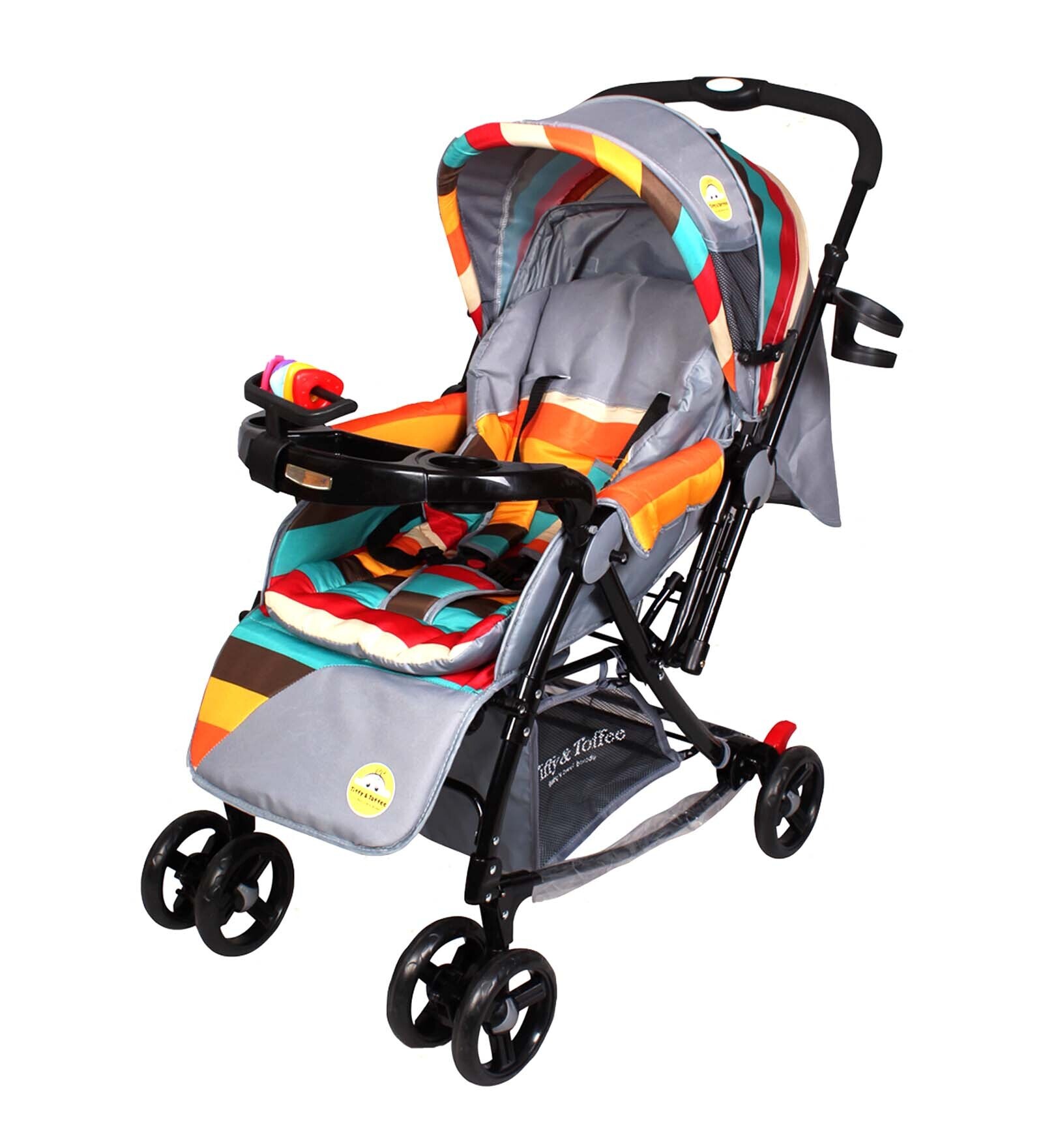Grand Supreme 3 In 1 Baby Stroller With Rocker In Multi Colour