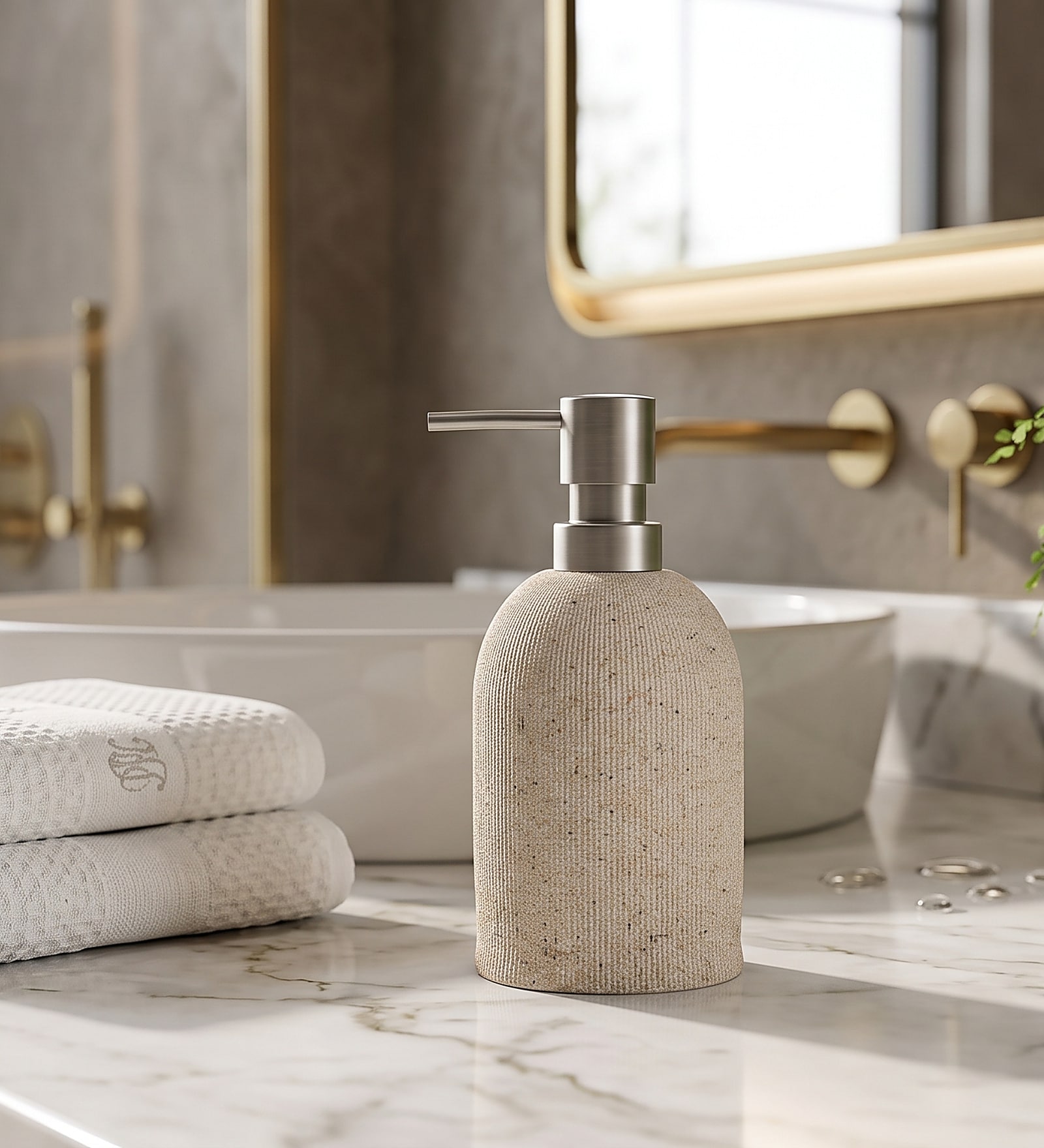 Sand Grande Refillable Liquid Soap Dispenser