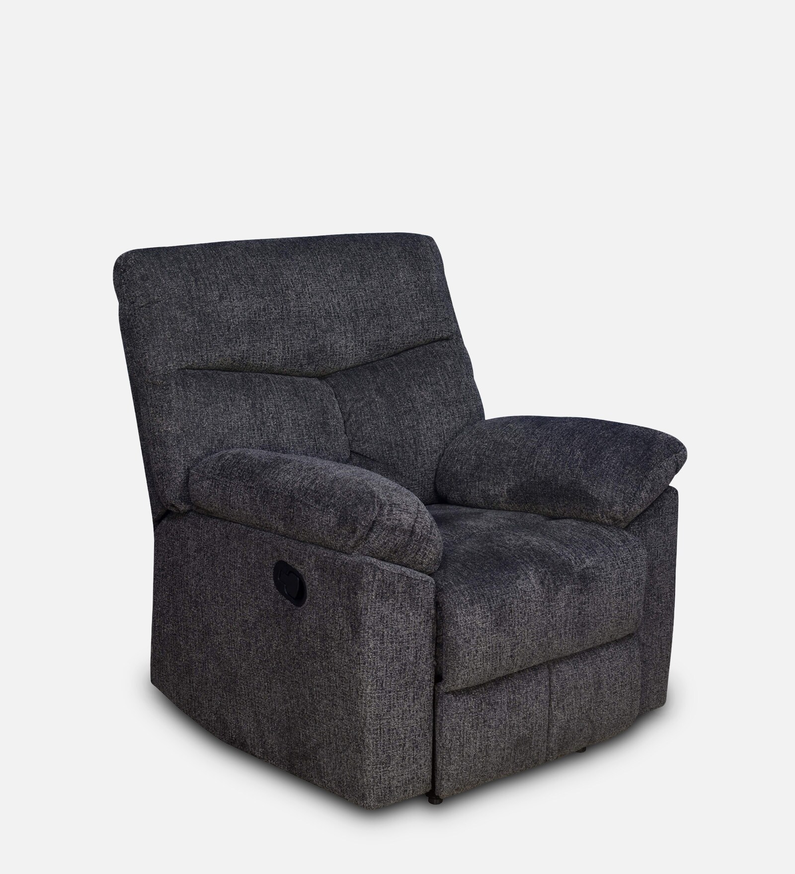 Gravid Fabric Manual 1 Seater Recliner in Charcoal Colour