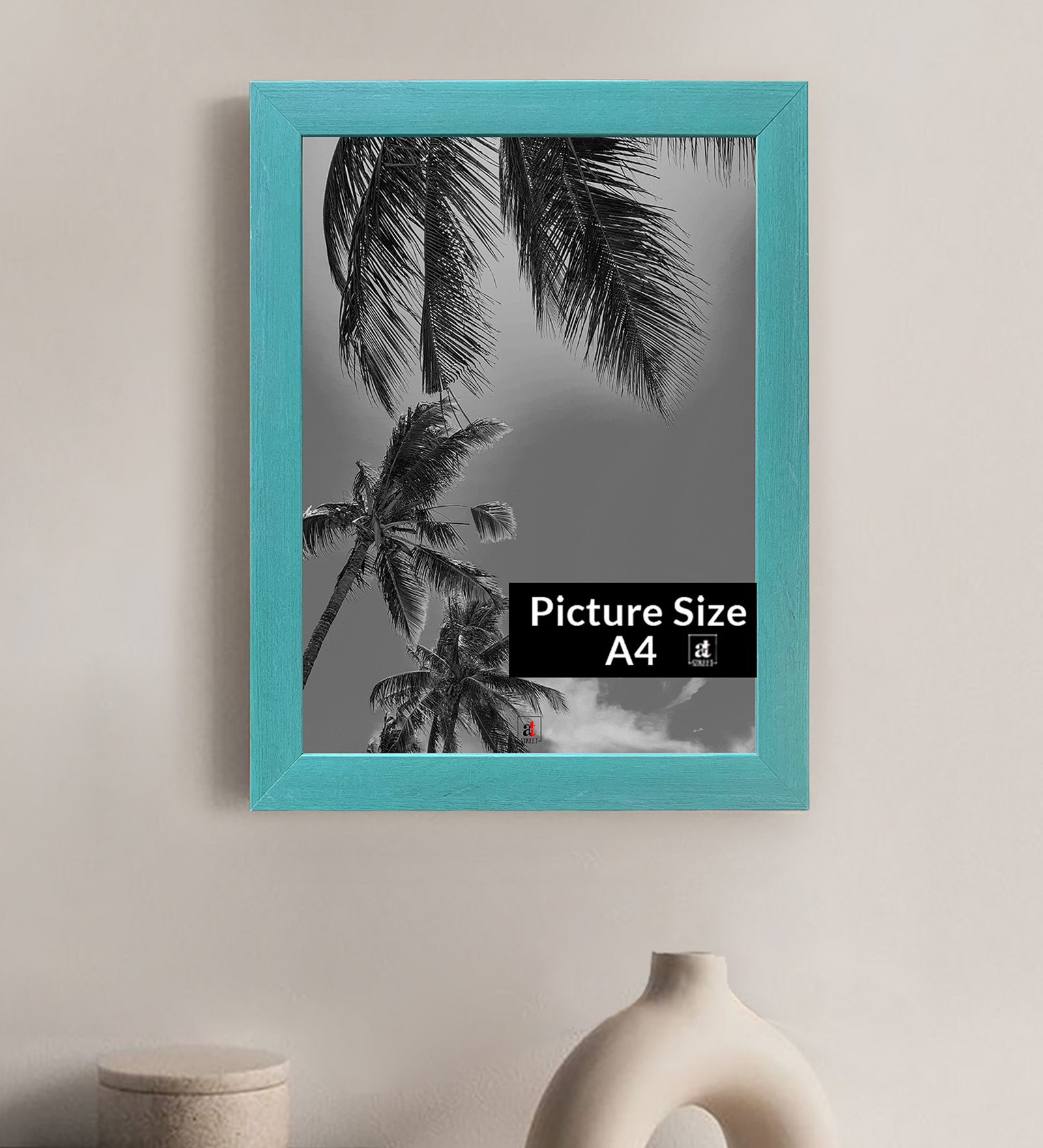 Green  Photo frames Set Of 10 Decoration