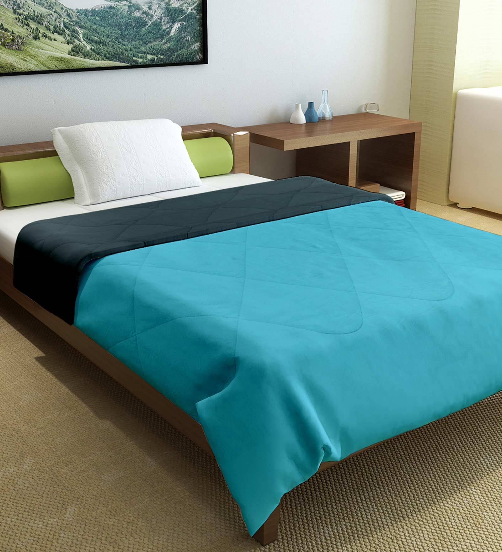 Buy Green Polyester 150 AC Room Single Bed Comforter by Divine Casa at