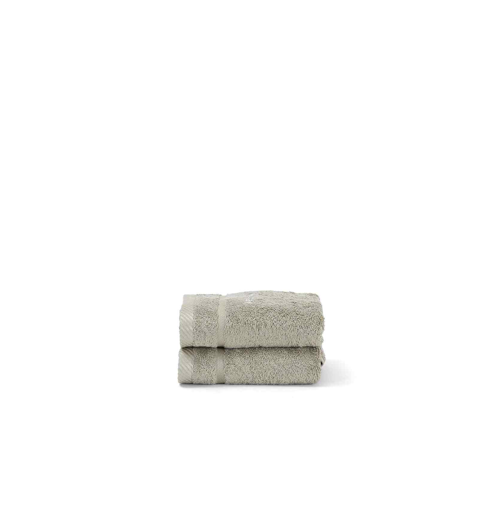 Green Bamboo Cotton Solid 650 GSM Hand Towel Set (2Pc)