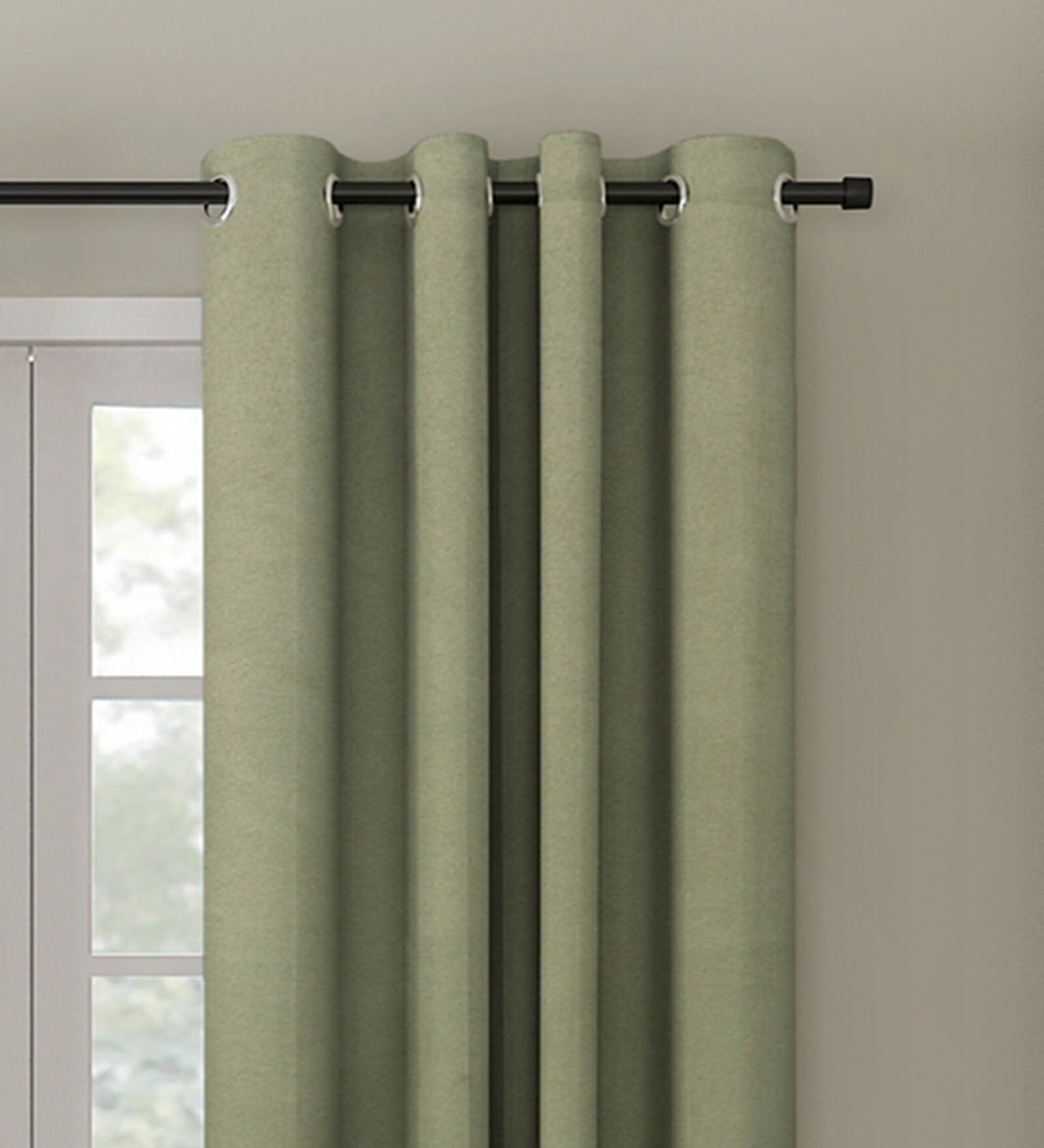 Buy Polyester Blackout 5 Feet Eyelet Curtain By Eyda at 50 OFF by Eyda