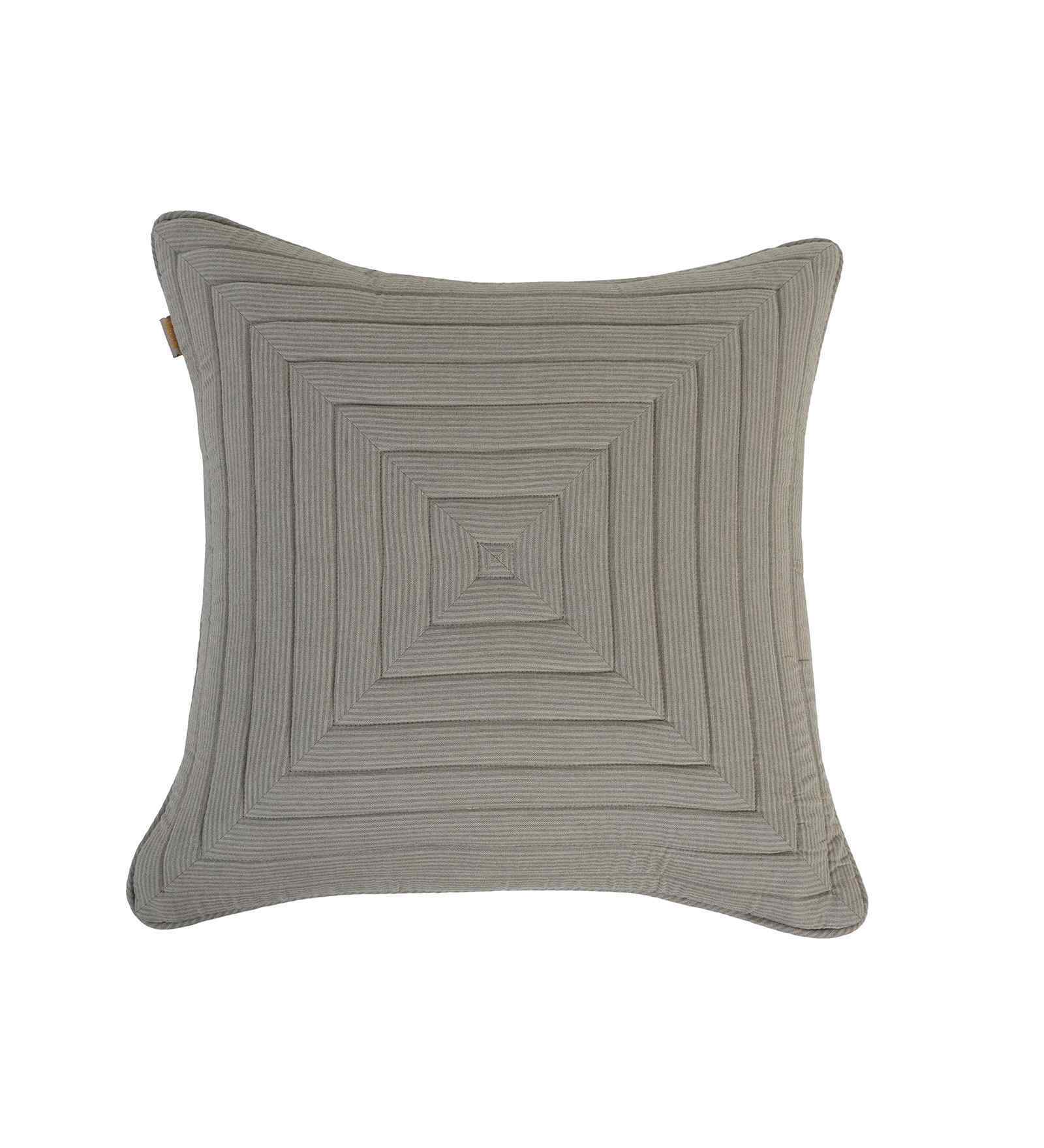 Green Cotton Solid 18x18 inches Square Cushion Cover