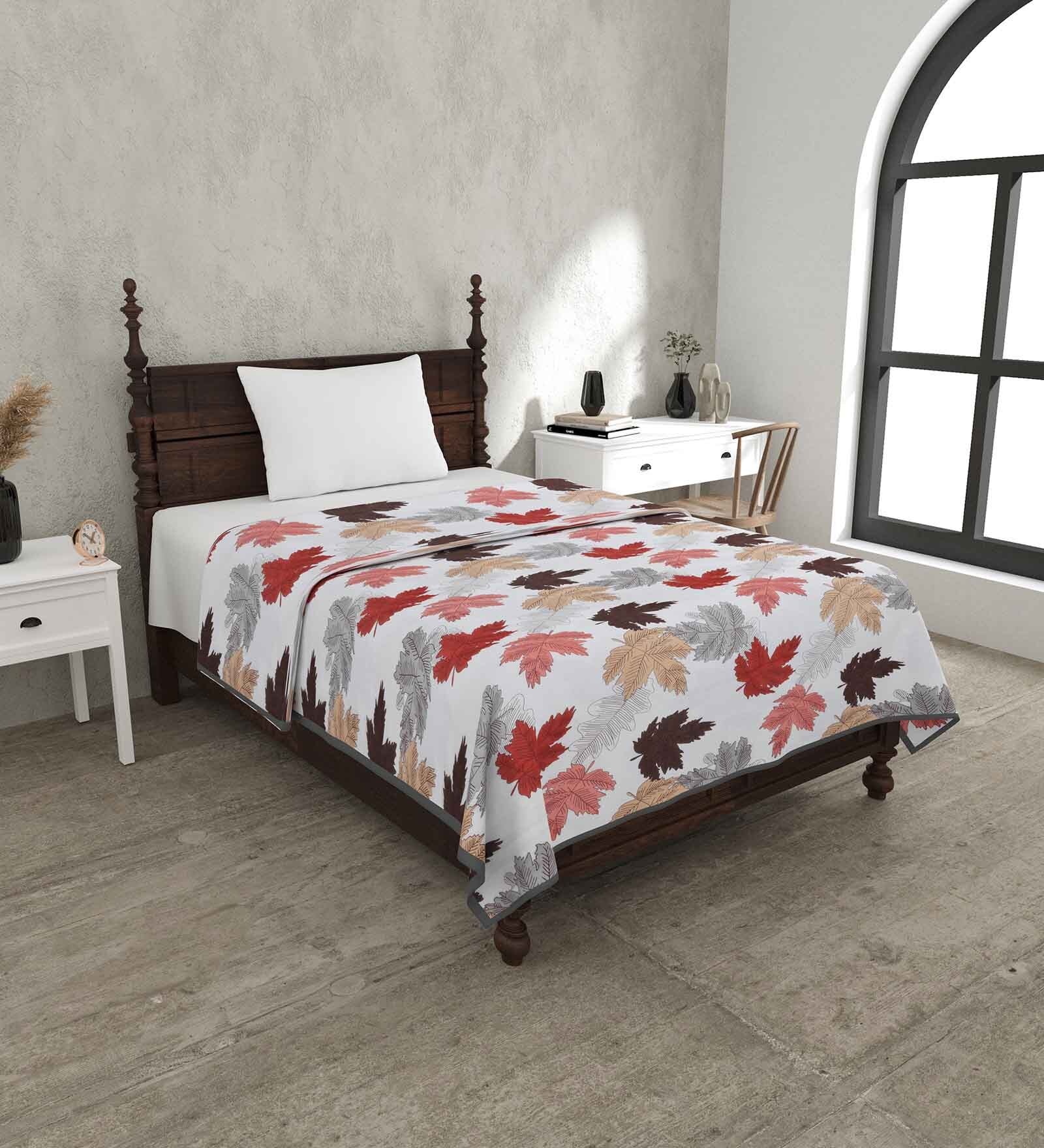 Red Cotton Traditional 220 GSM Double Bed Dohar