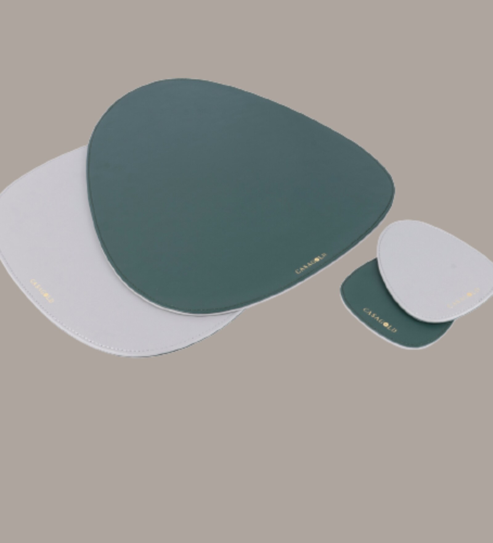 Buy Green Leather (Set of 6) Coaster at 36 OFF by CasaGold Pepperfry