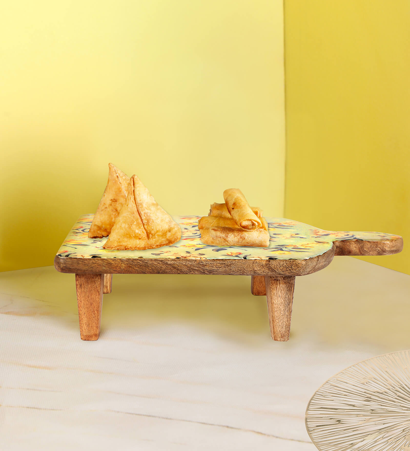 Green Mango wood 15 Inch Appetizer Platters