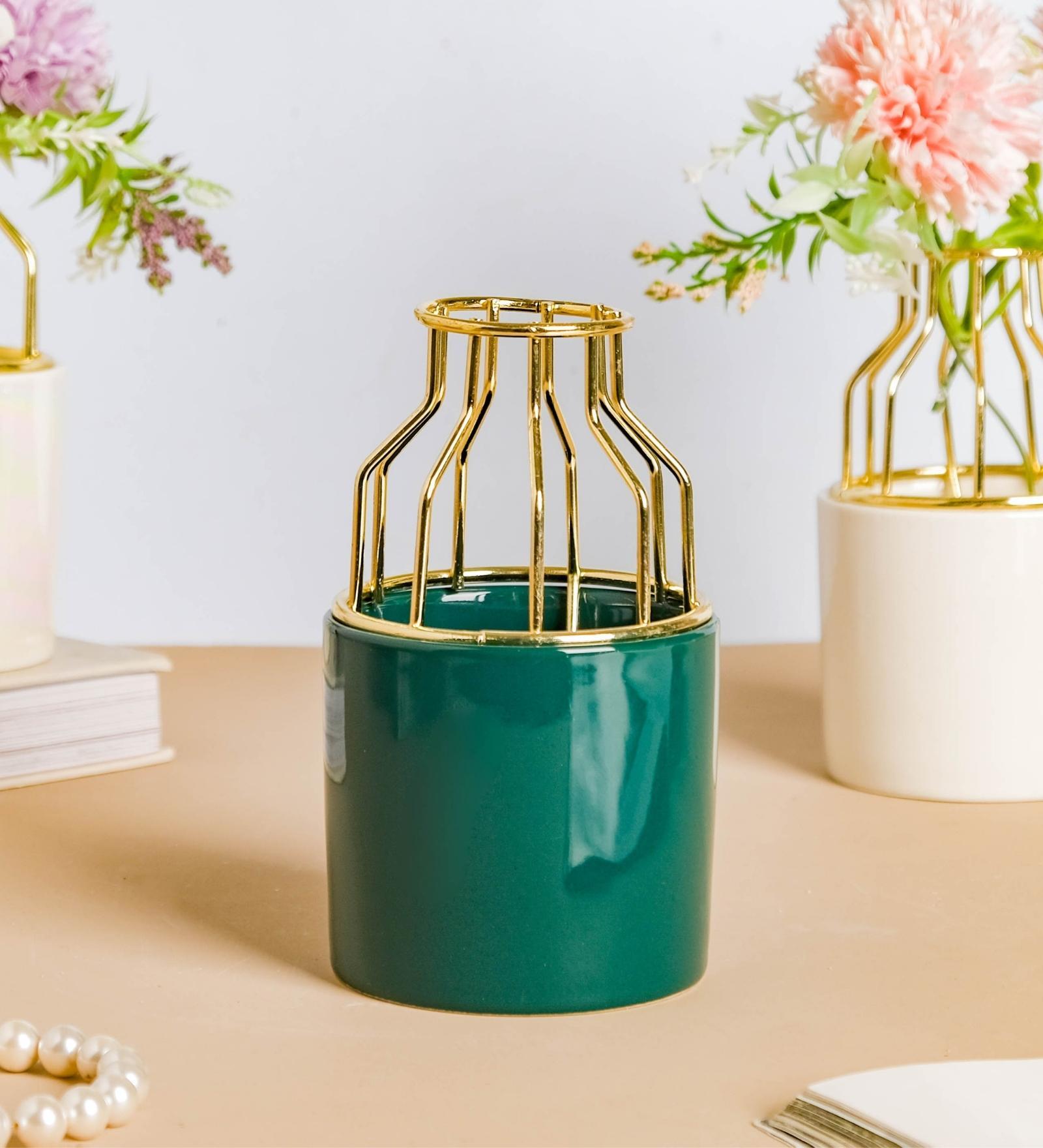 Buy Green Medium Ceramic Pot For Plants at 28 OFF by Nestasia Pepperfry