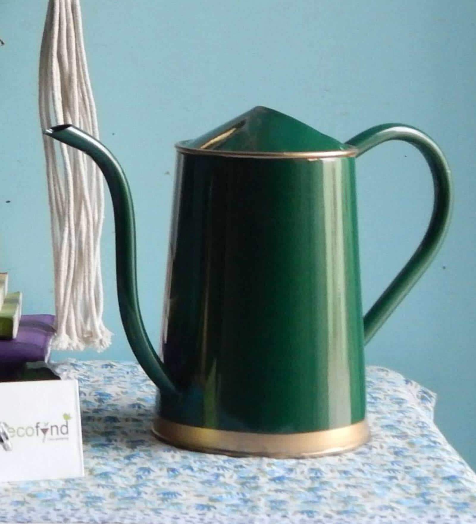 Green Metal Premium Watering Can