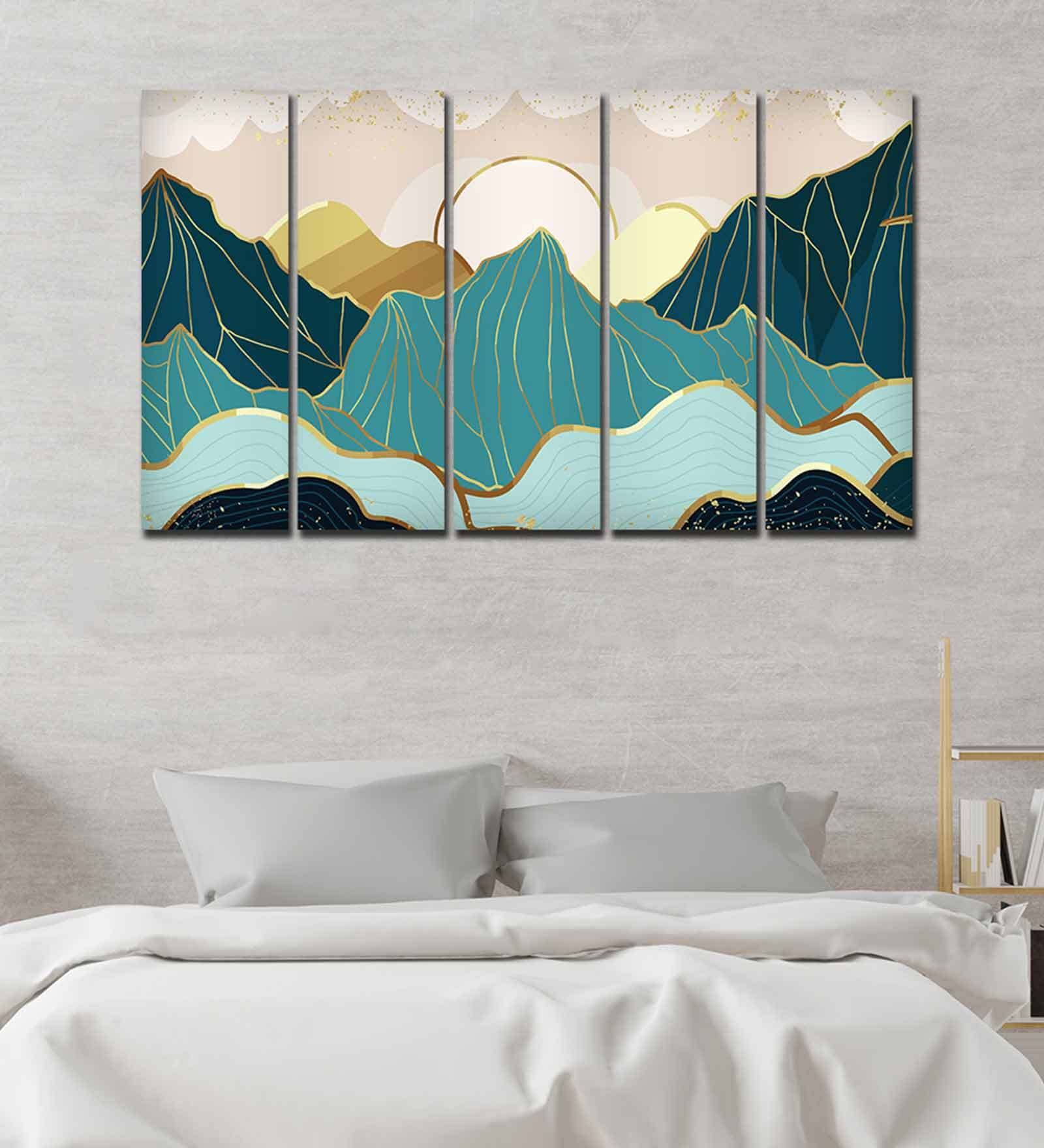 Green Mountains Canvas Wall Painting