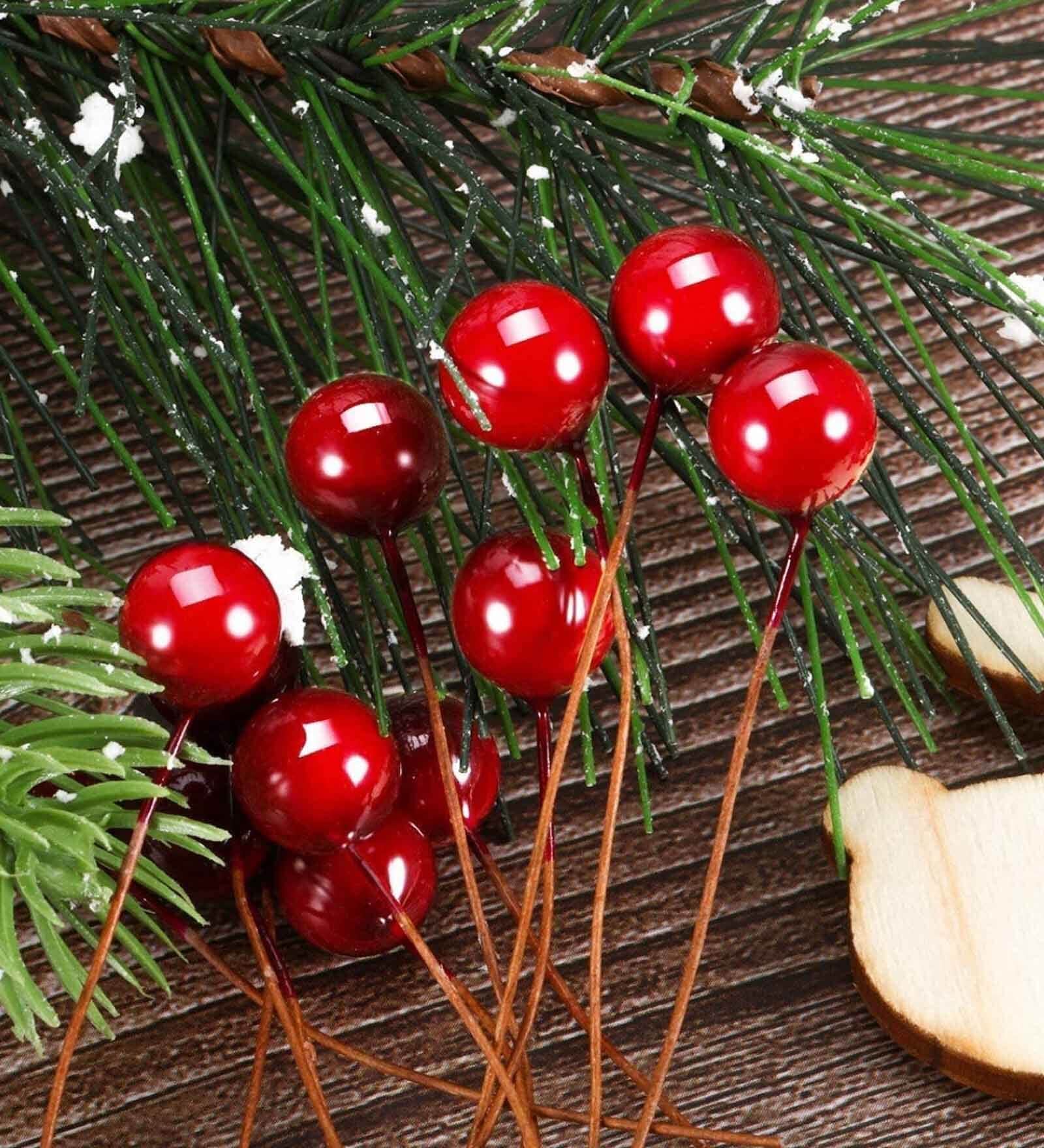 Green Plastic Artificial Holi Berries Fruit