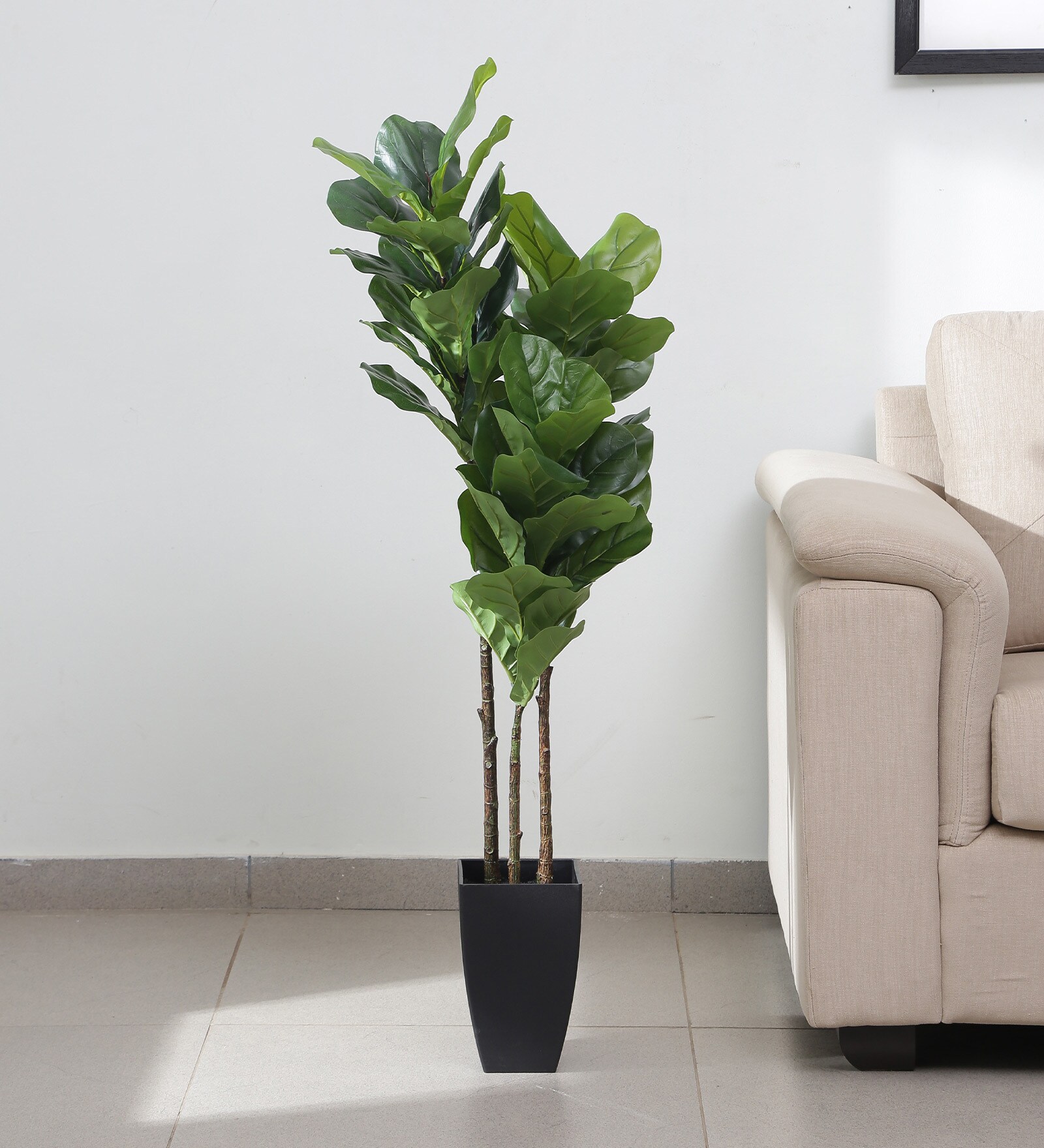 Green Polyester and Plastic Artificial Plant