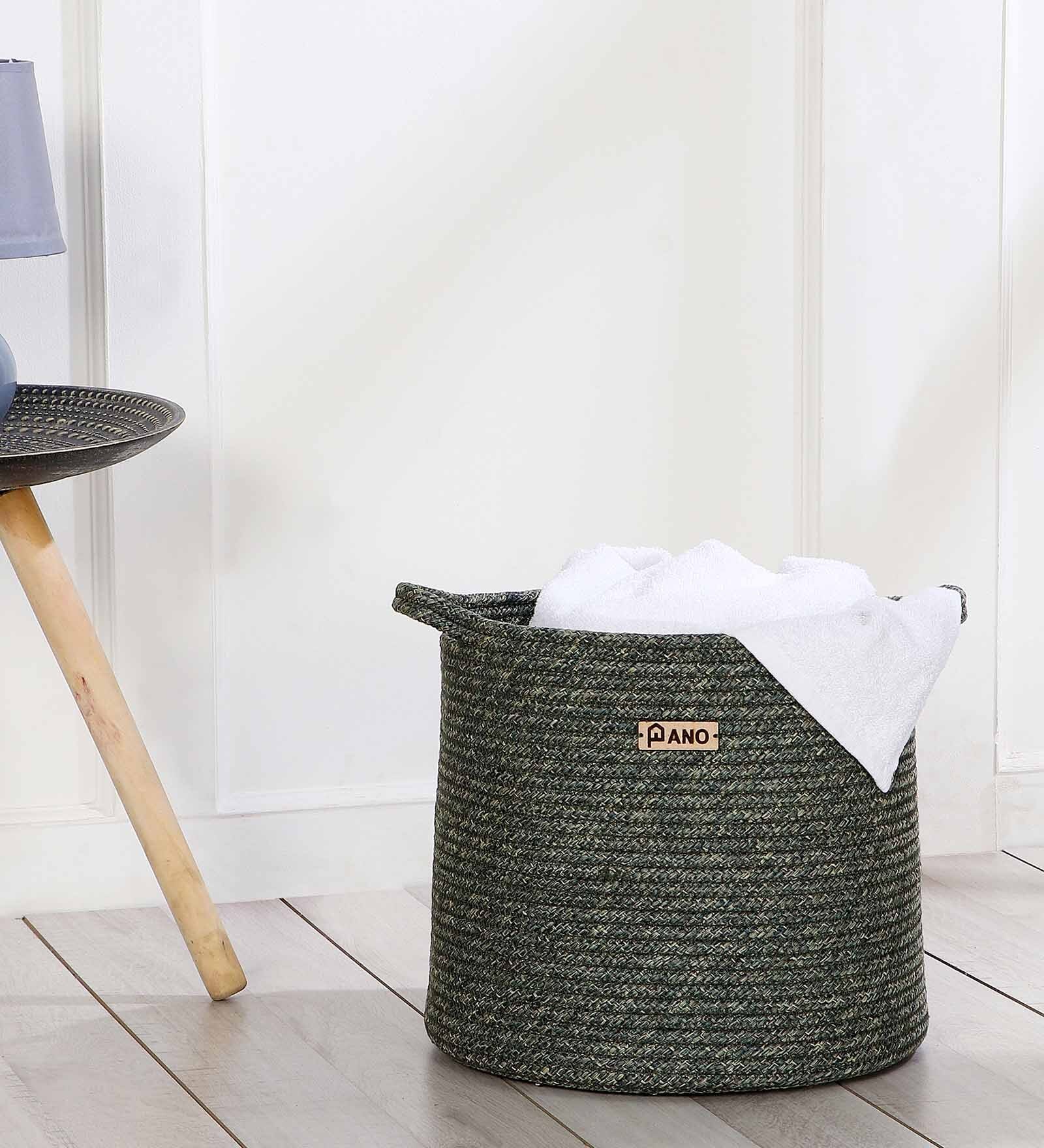 Green Polypropylene 52 Ltr (1Pc) Storage Basket