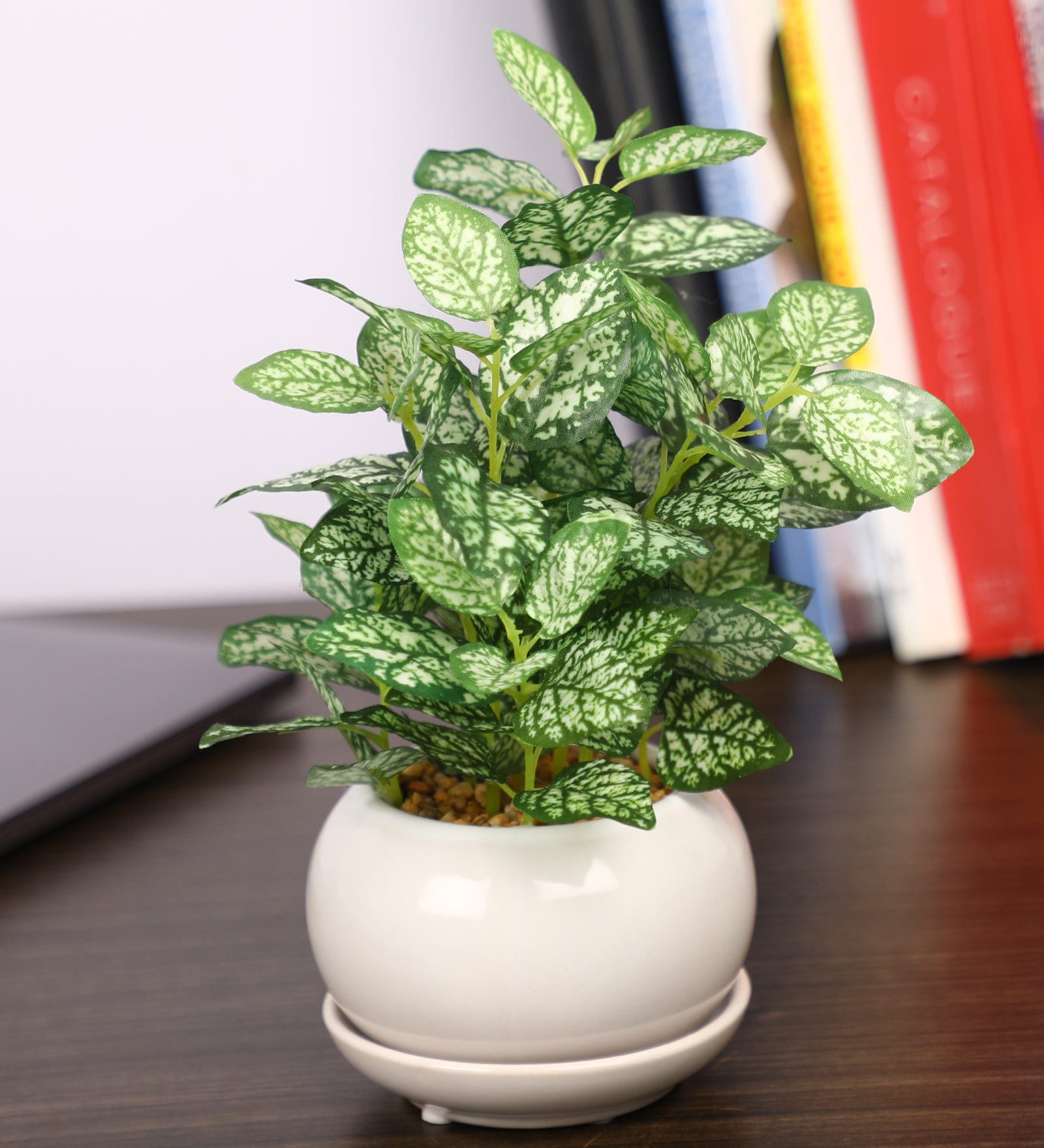 Green Artificial Bonsai Plant with Pot