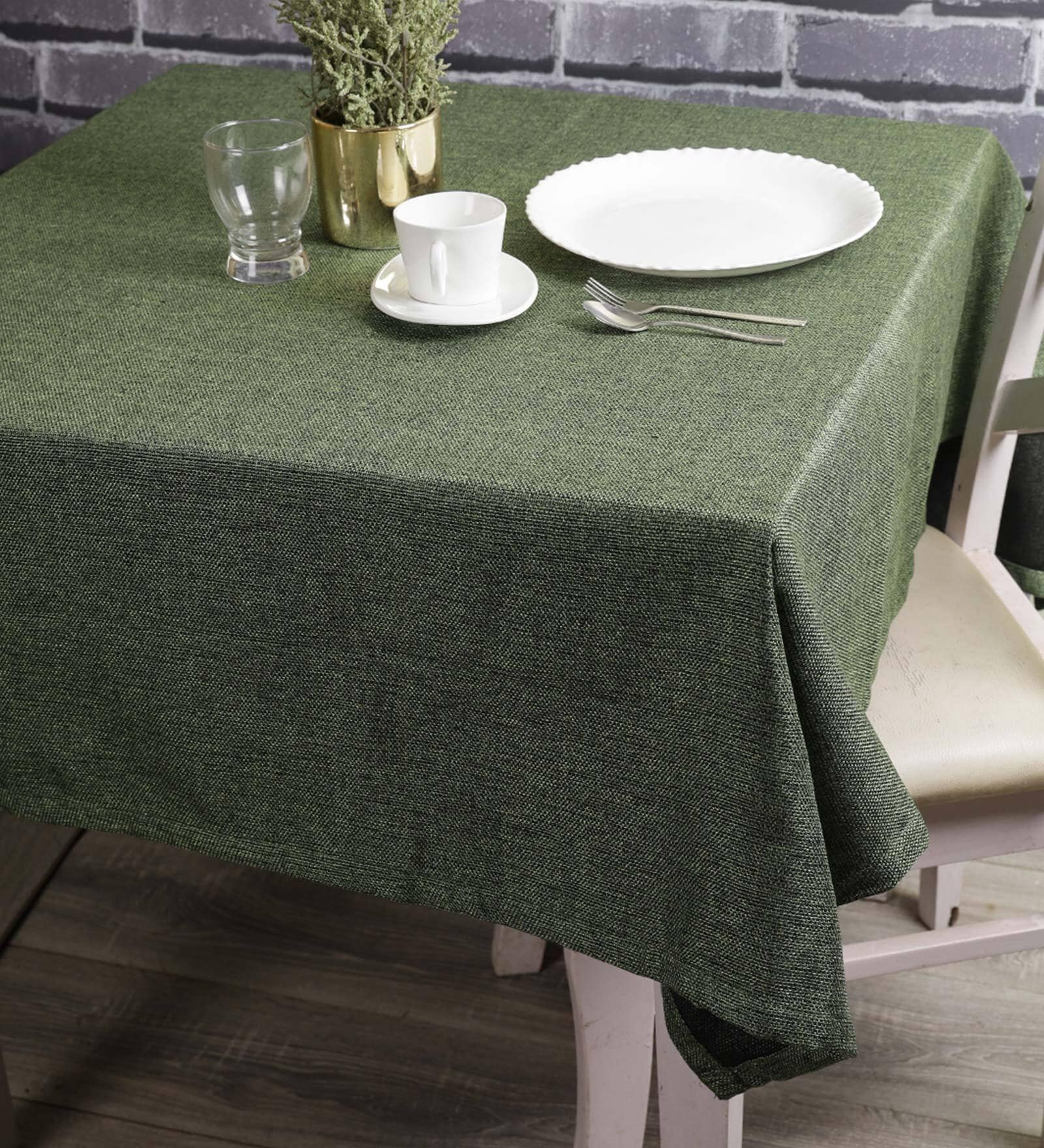 Premium (40x40) Green Jute Table Cloth