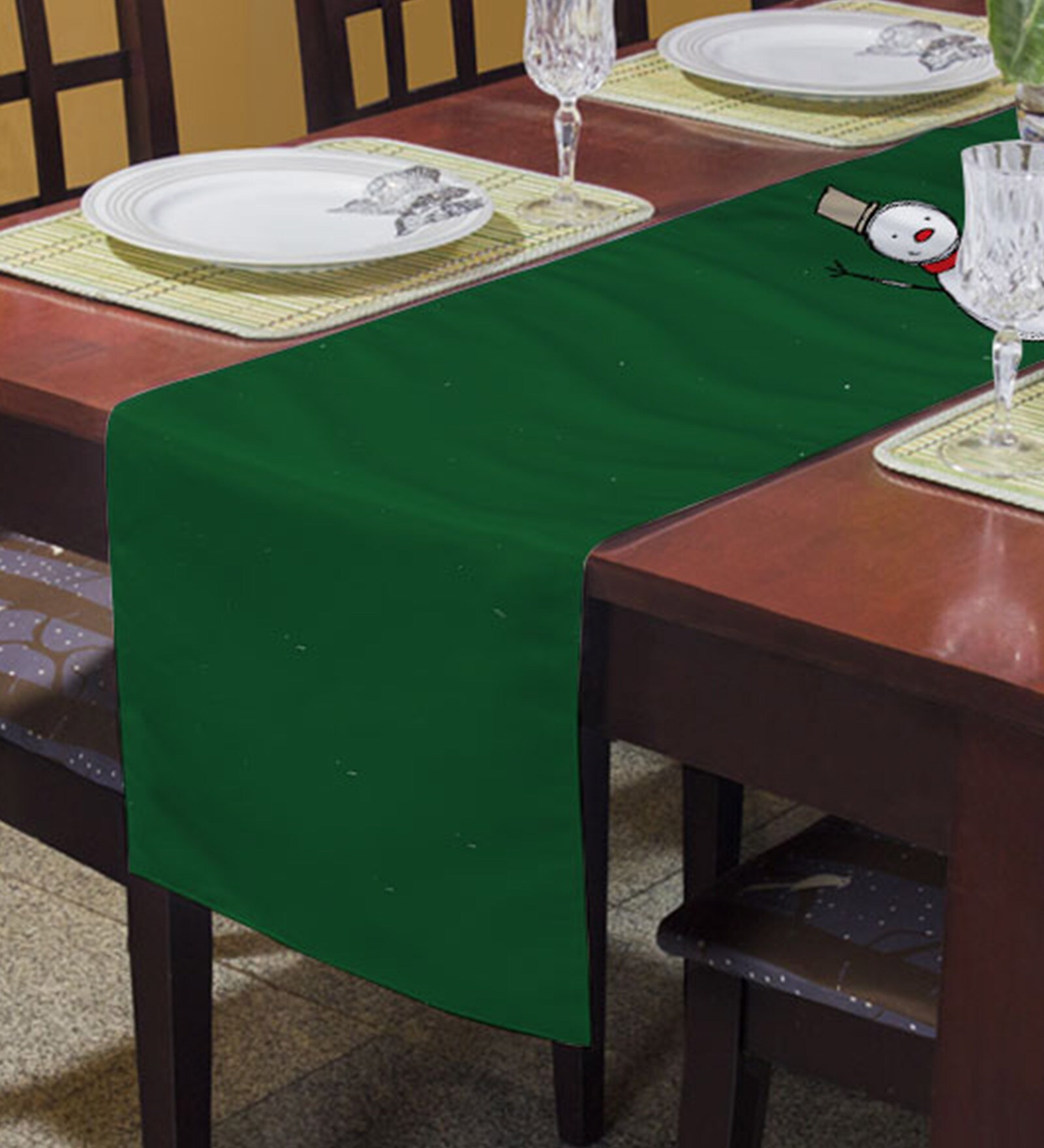 Buy Christopher (13x72) Green Polyester Table Runner at 48% OFF by ...