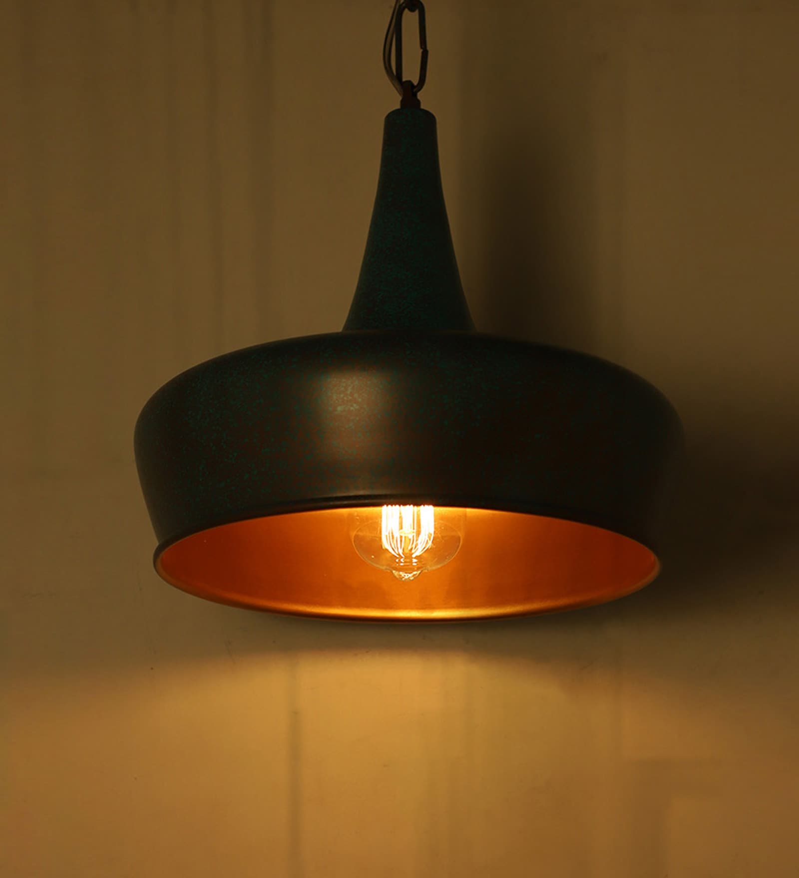 Green Steel Single Hanging Lights