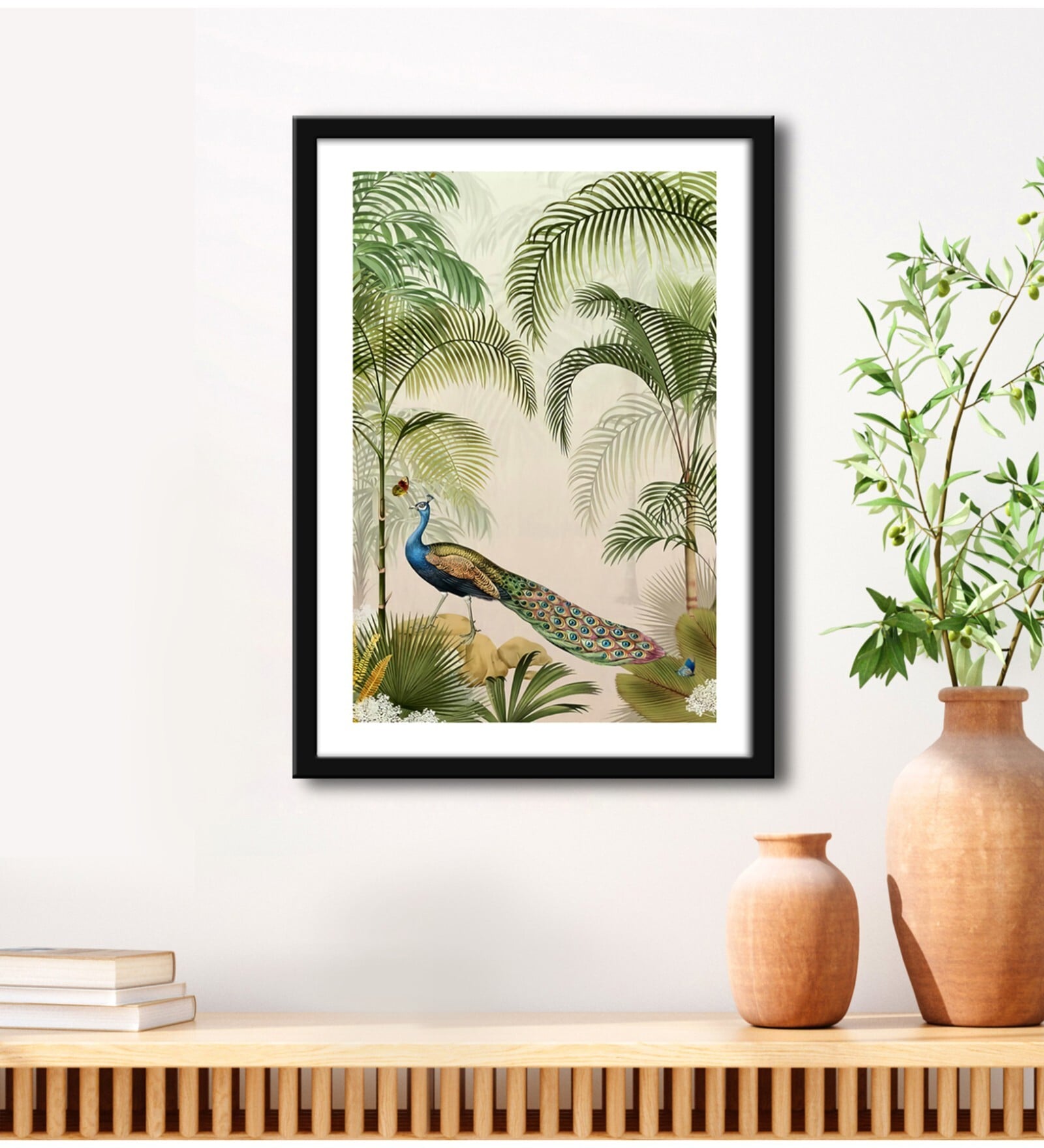 Peacock Green Vinyl Painting