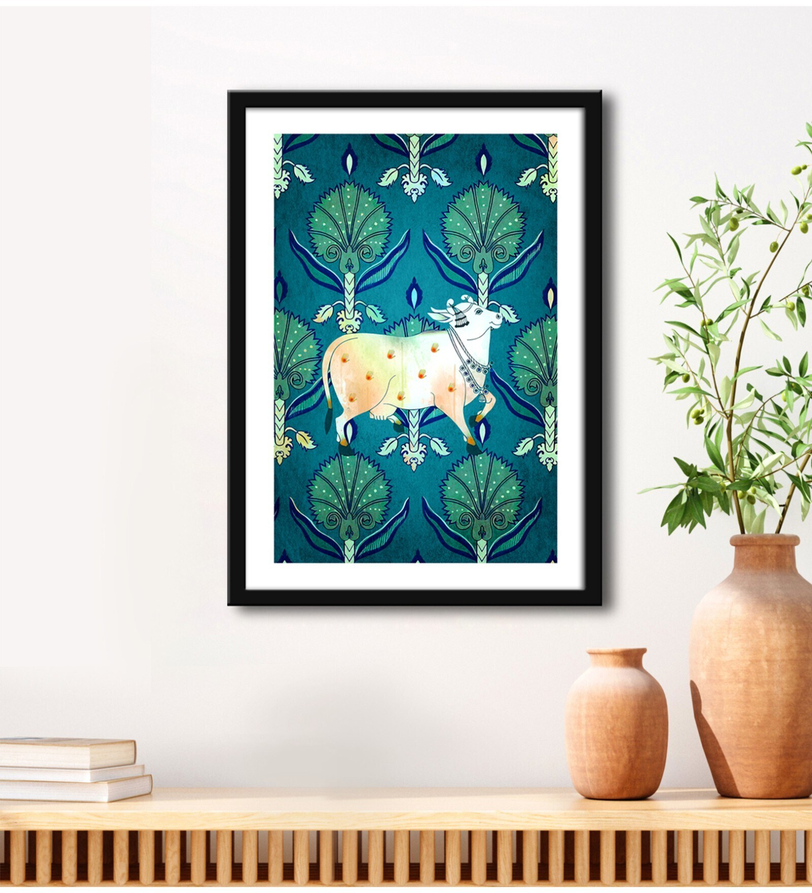 Nandi Green Vinyl Painting