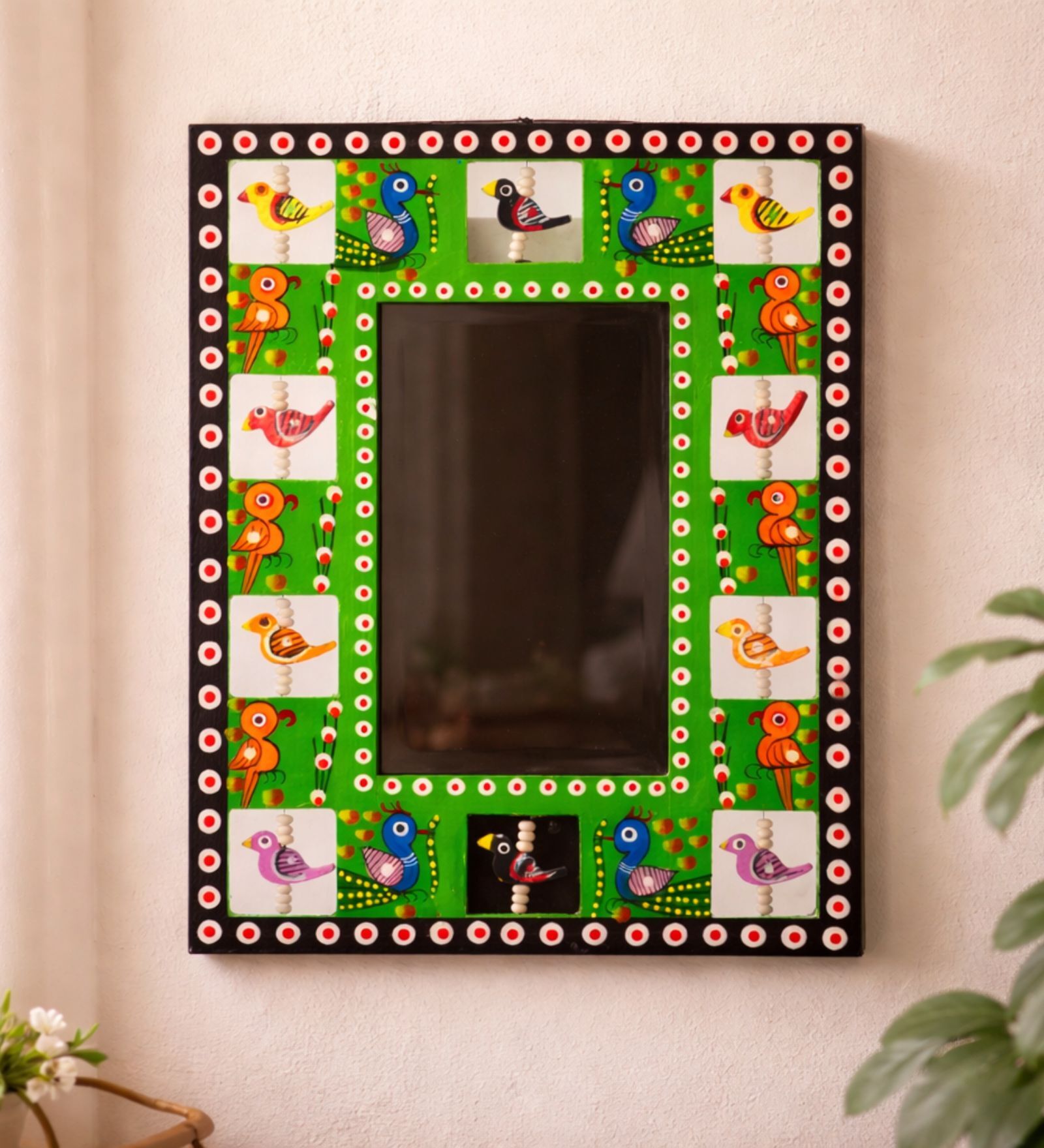 Green Wooden Rectangle Photo Frame