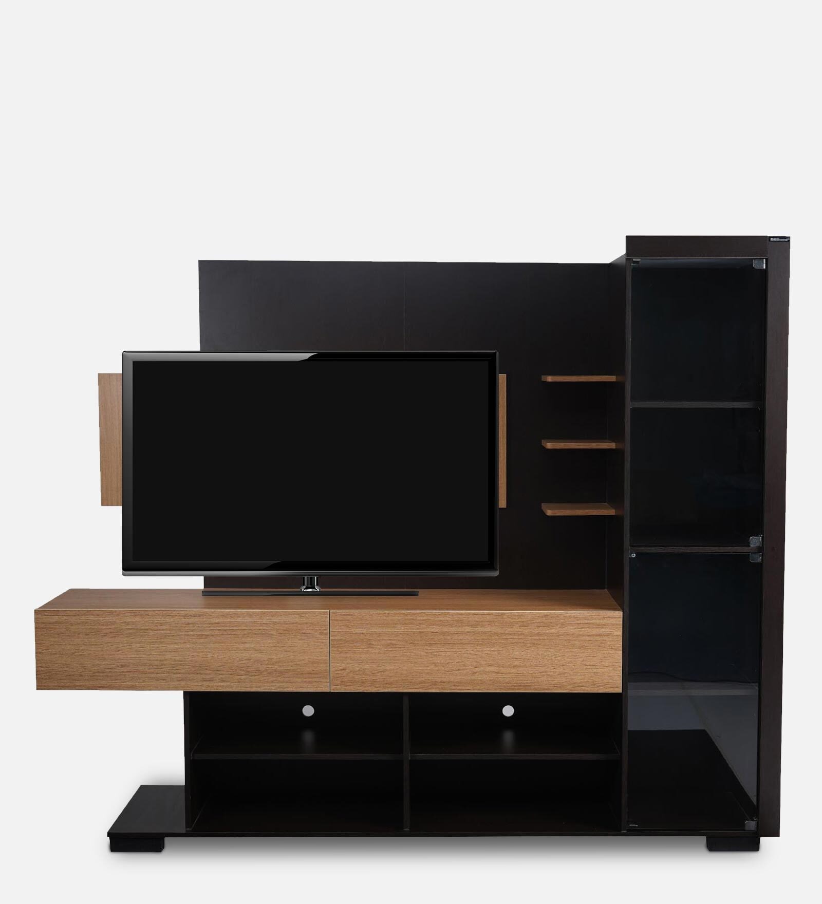 Greta Entertainment Unit in New Wenge & Urban Teak Finish