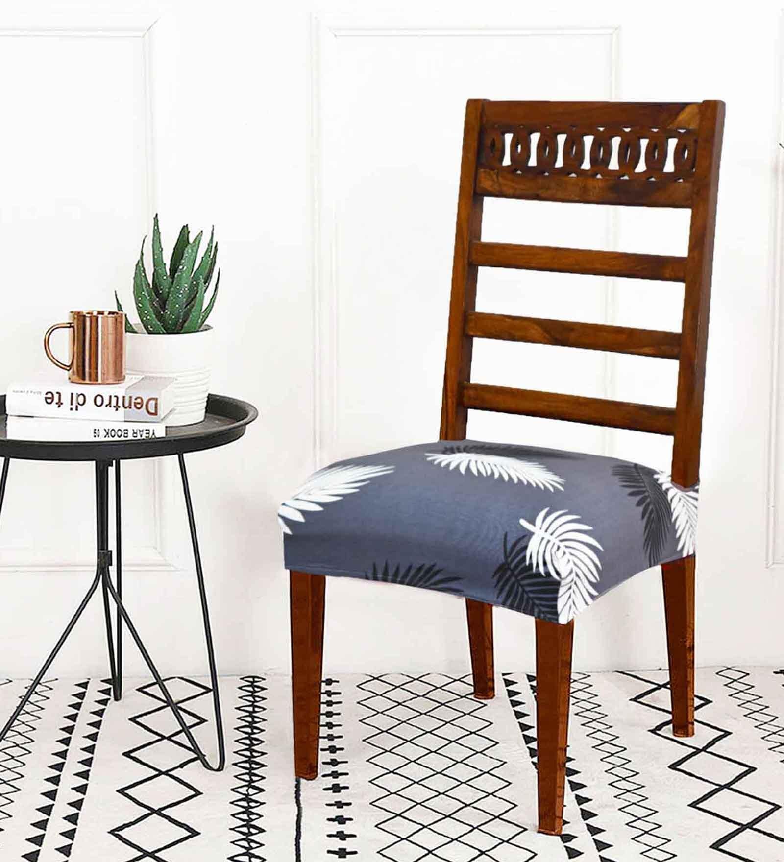 Multicolor Printed Polyester Blend 16x20 Inch Chair Covers (Set of 4)