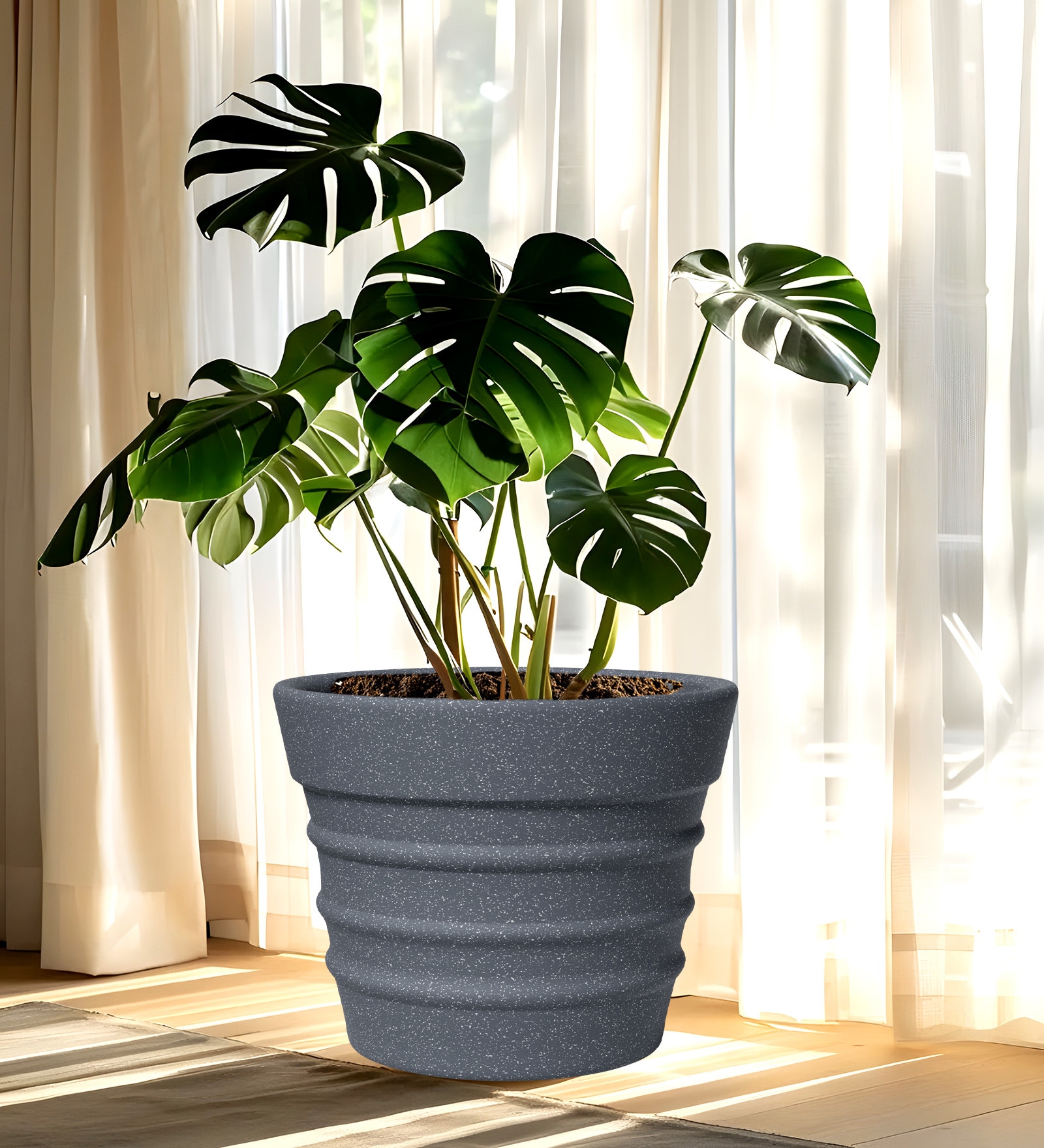 Grey BR Round 18 Inches Planter