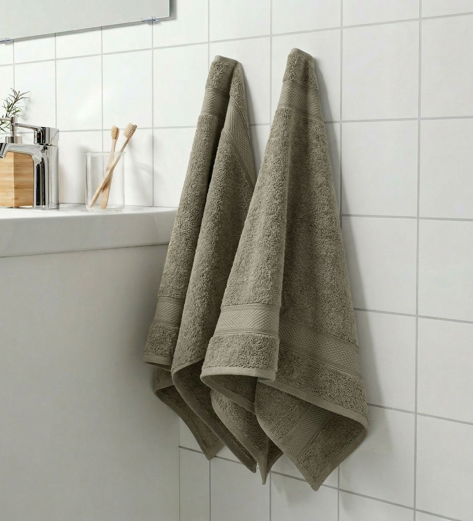 Grey 100% Cotton 625 Gsm Hand Towel