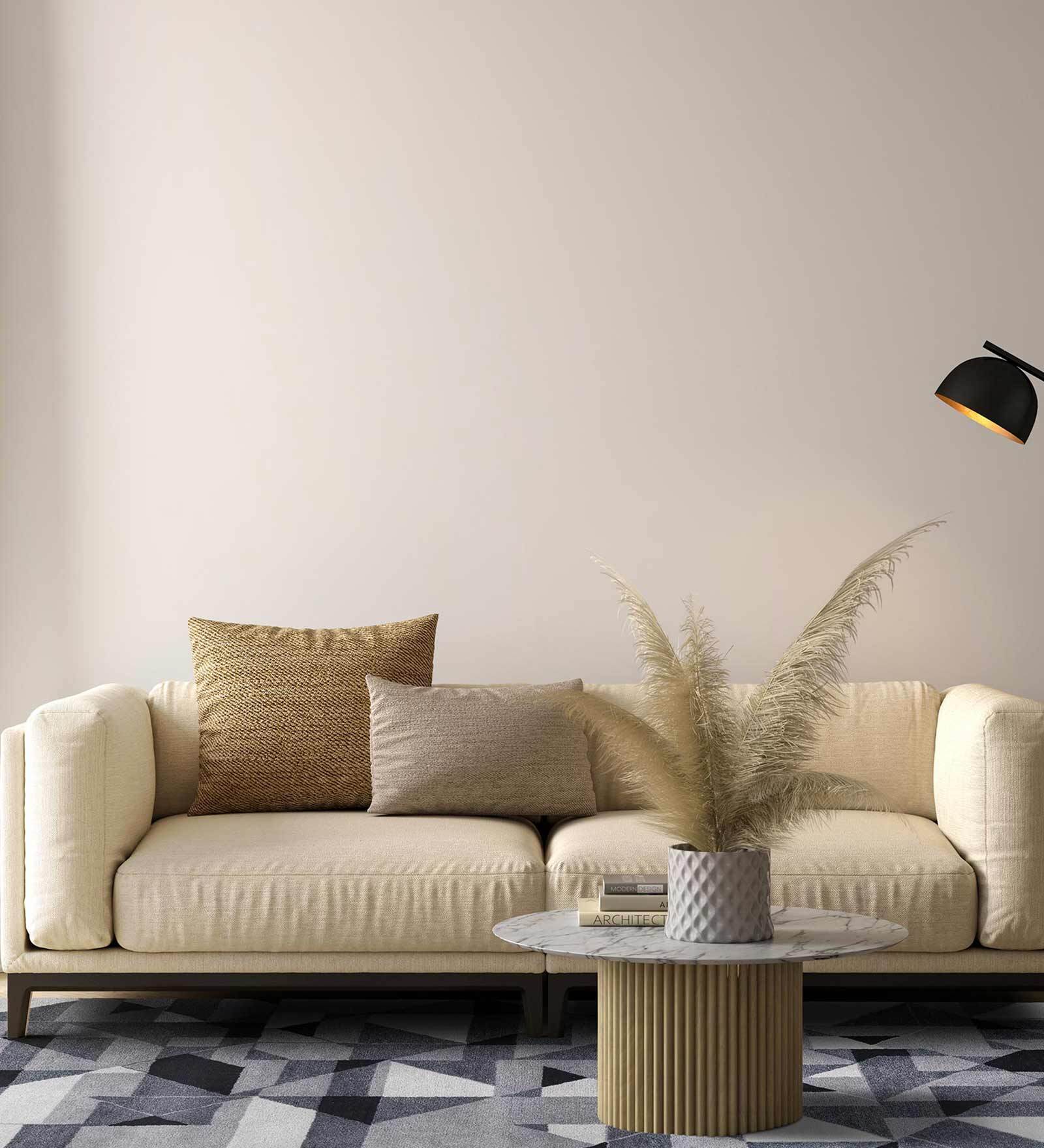 Grey Abstract Blended Wool 5 ft x 7 ft Hand Tufted Carpet