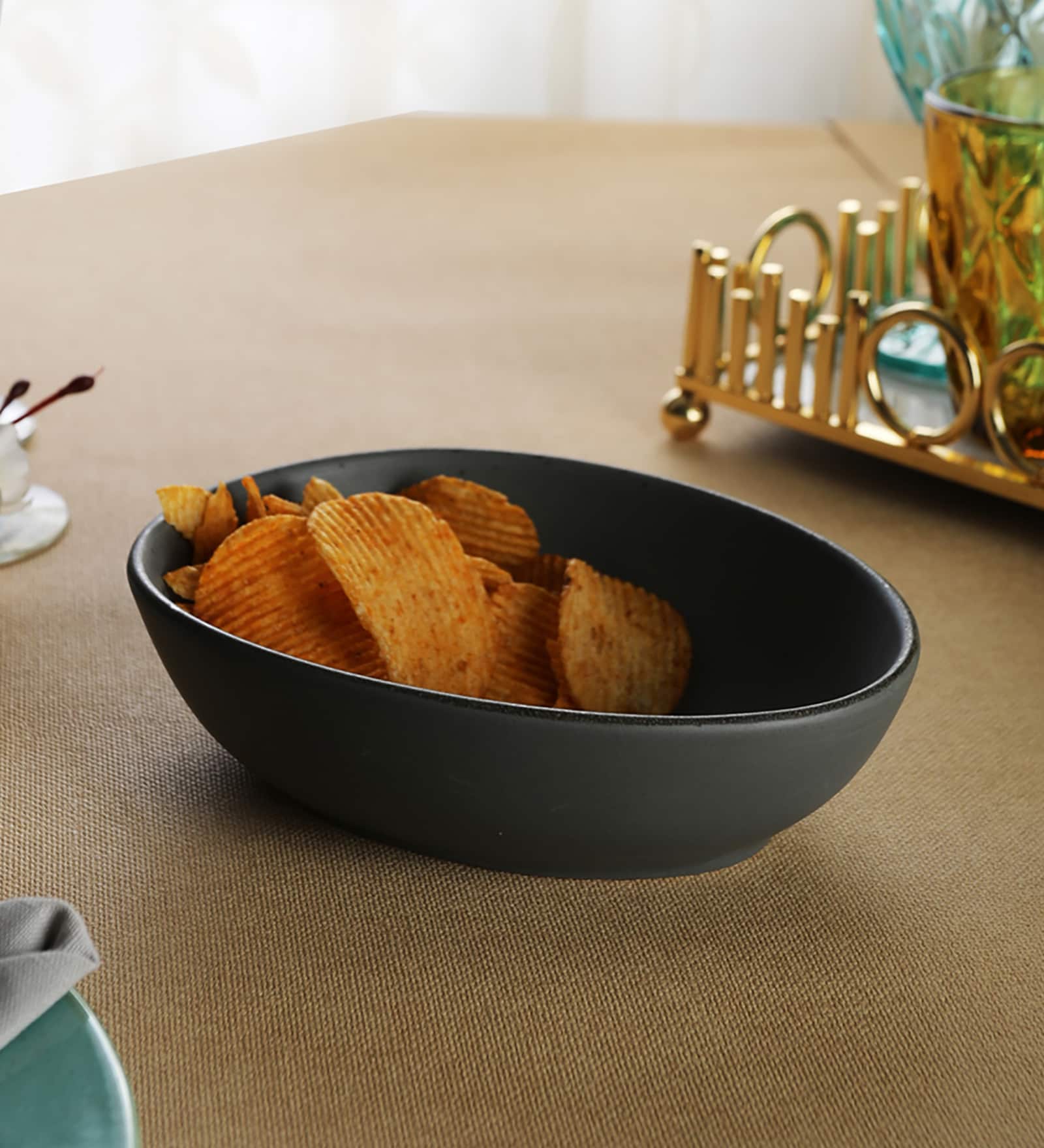 Buy 800 ML Ceramic Serving Bowl by Devnow Online Serving Bowls