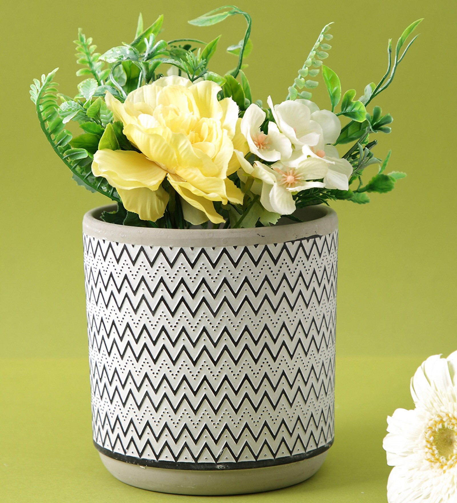 Grey Ceramic Desk Pot