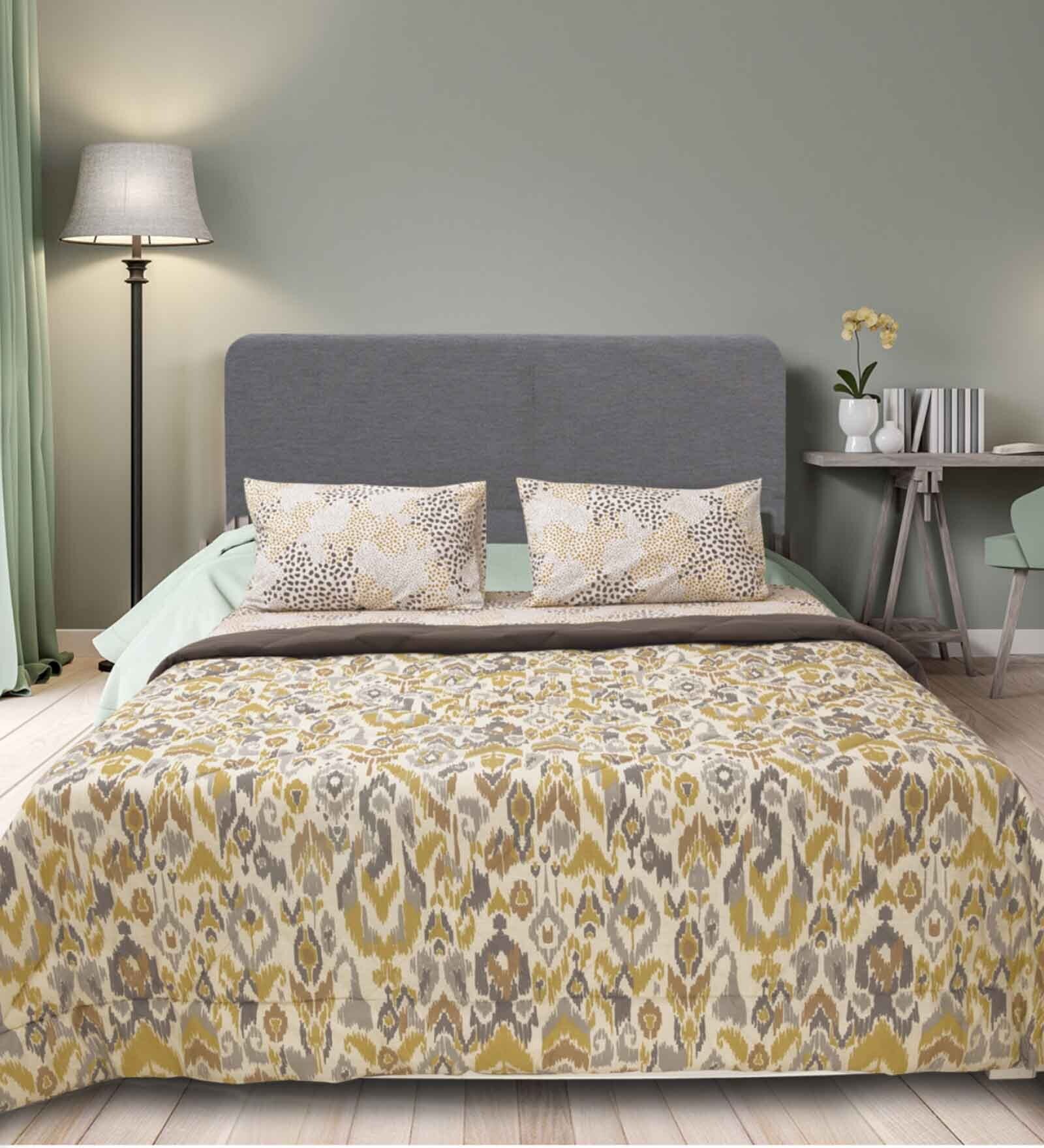 Buy Grey Cotton 150 Mild Winter Double Bed Comforter by SleepX at 50