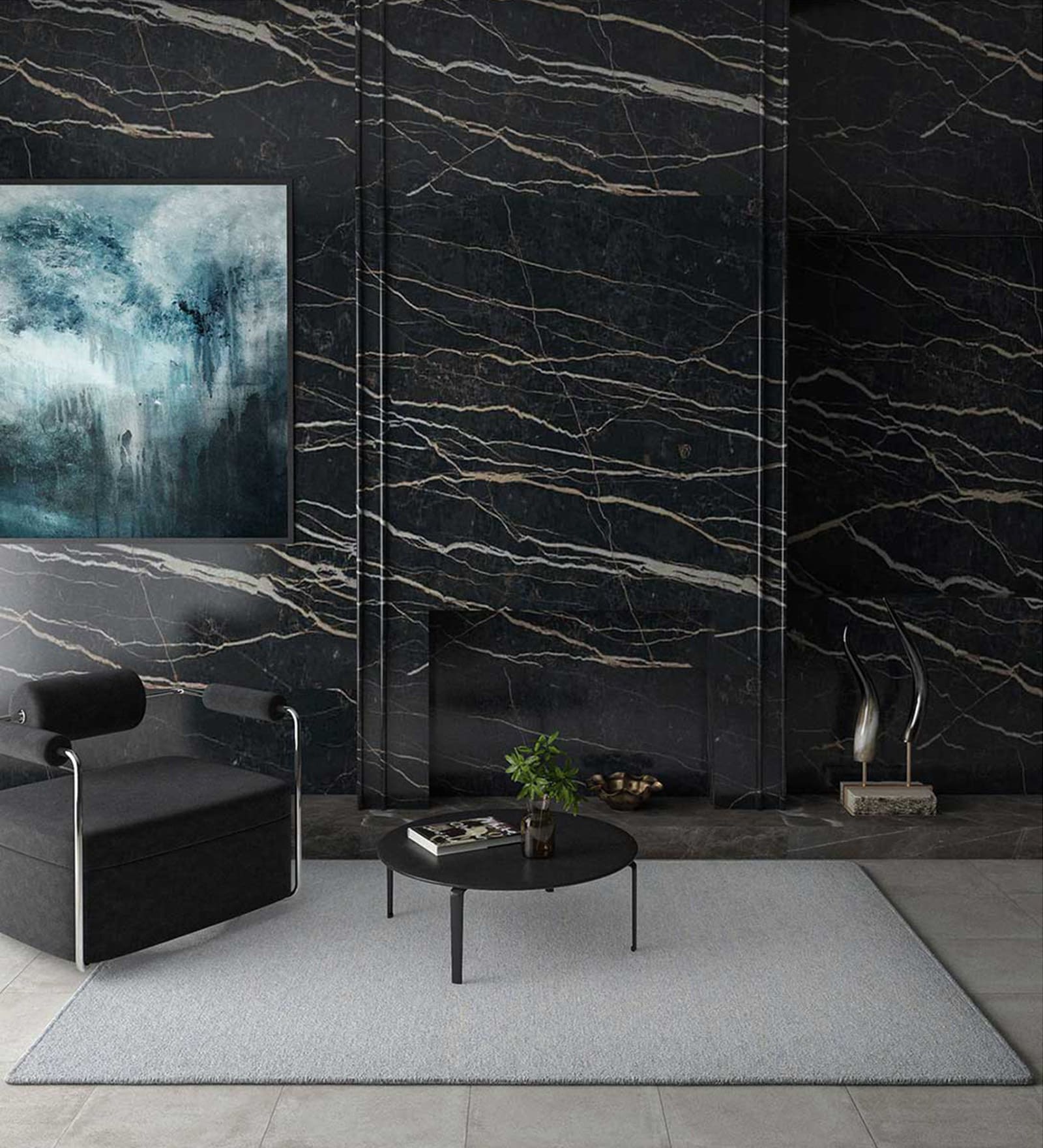 Grey Geometric Wool 6 ft x 9 ft Hand knotted Carpet