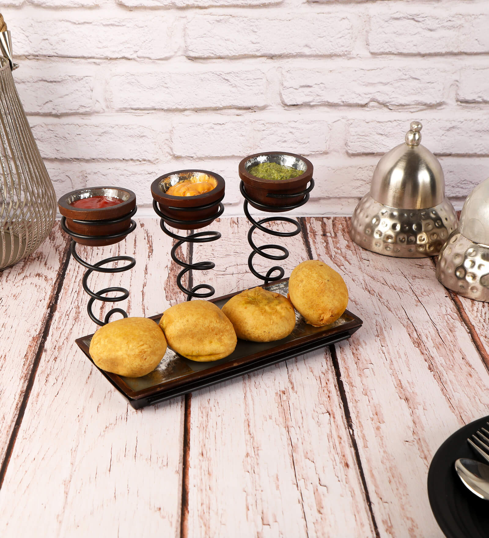 Grey Mango wood  12 Inch Appetizer Platters