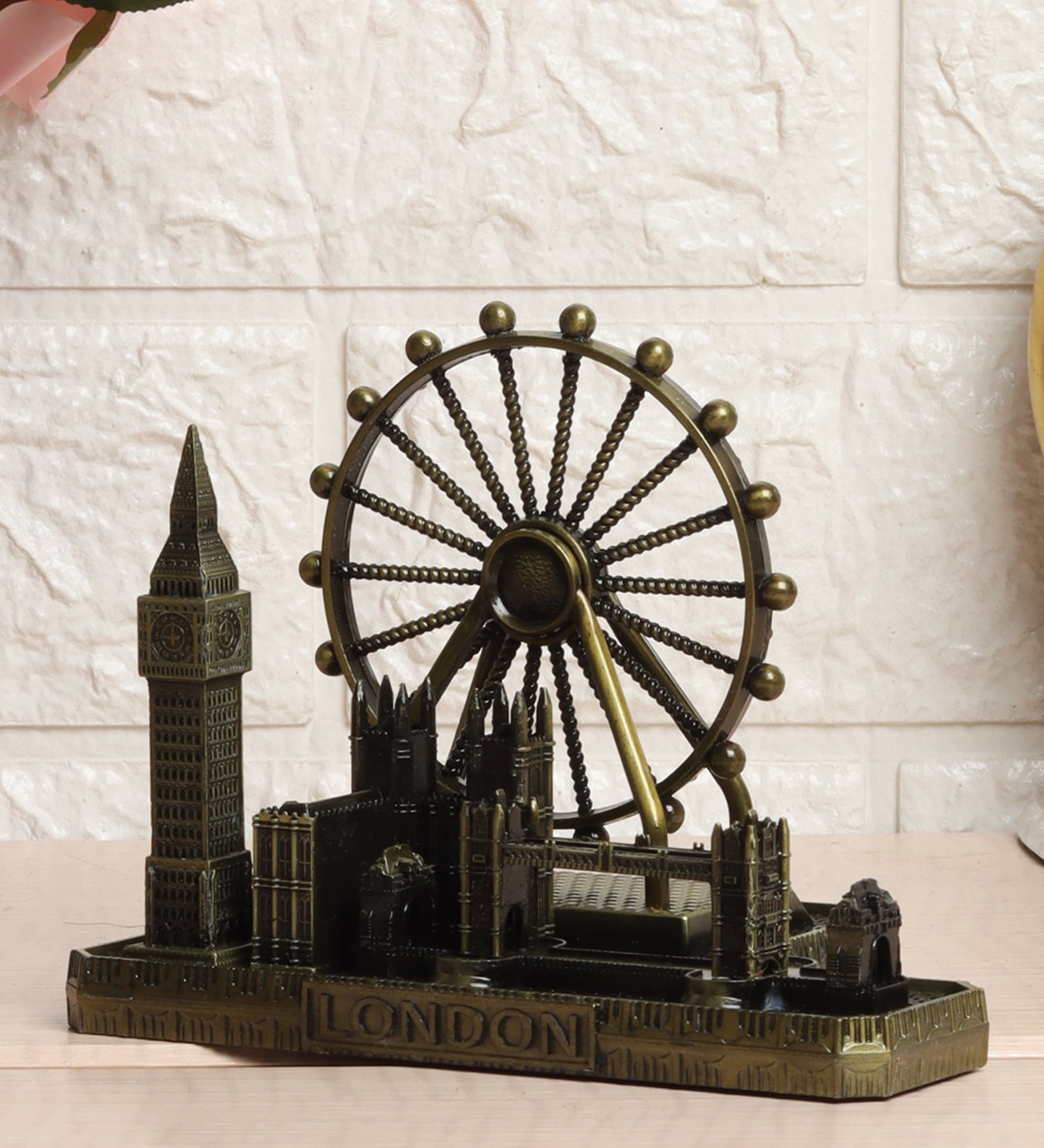 Grey Metal Zevon Monument Showpiece