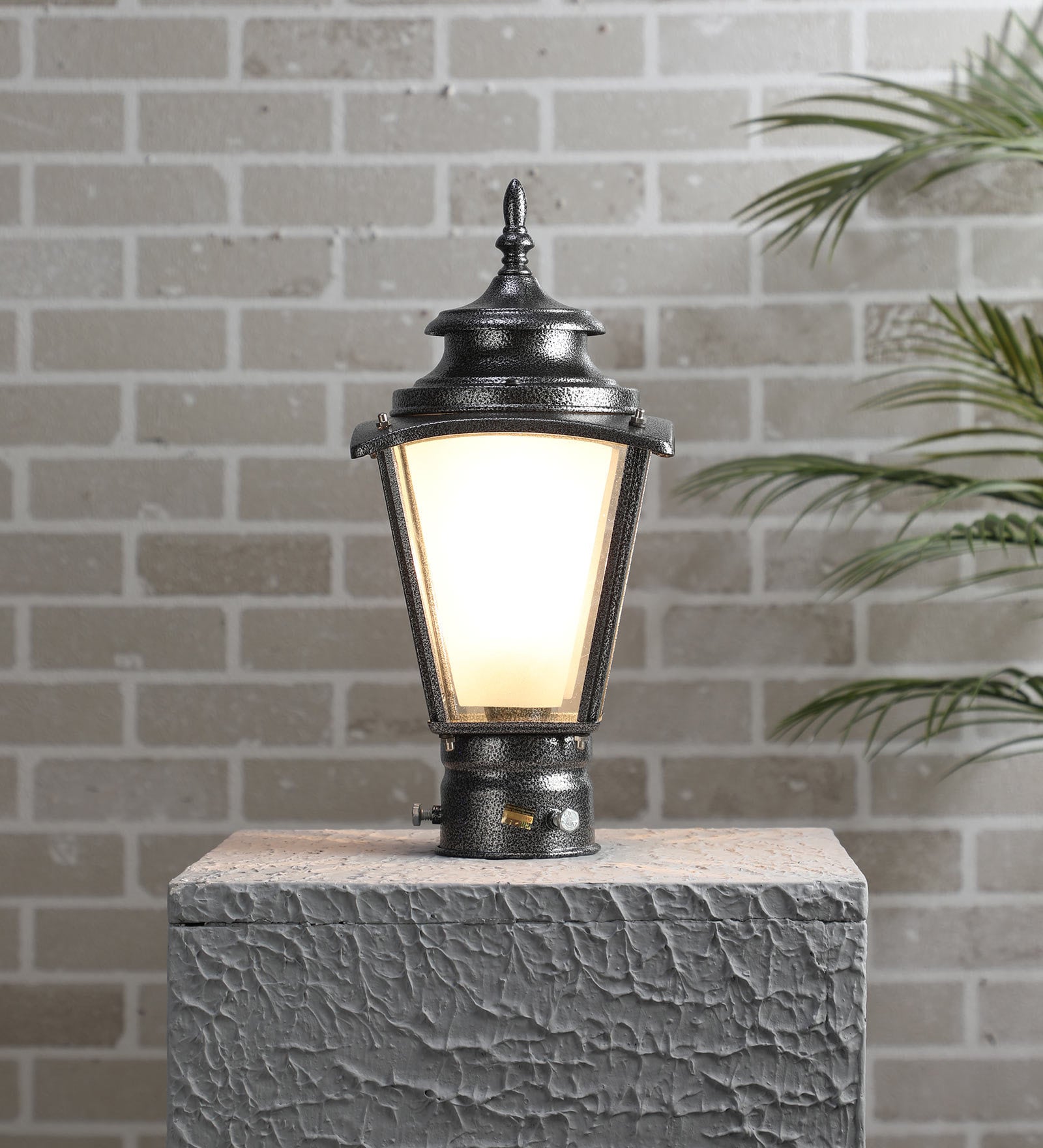 Grey Metal Gate Light