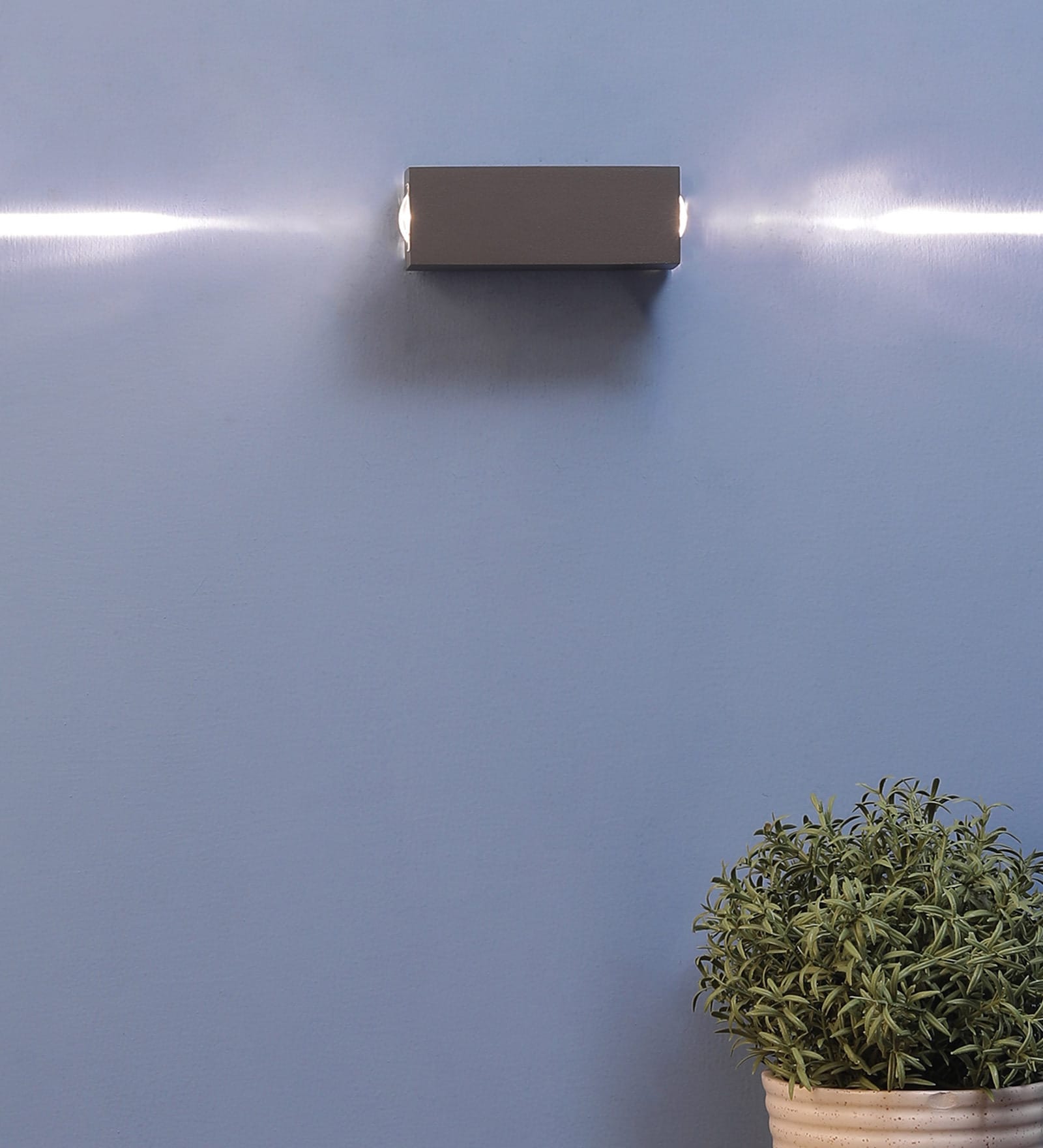 Grey Metal Outdoor Wall Light