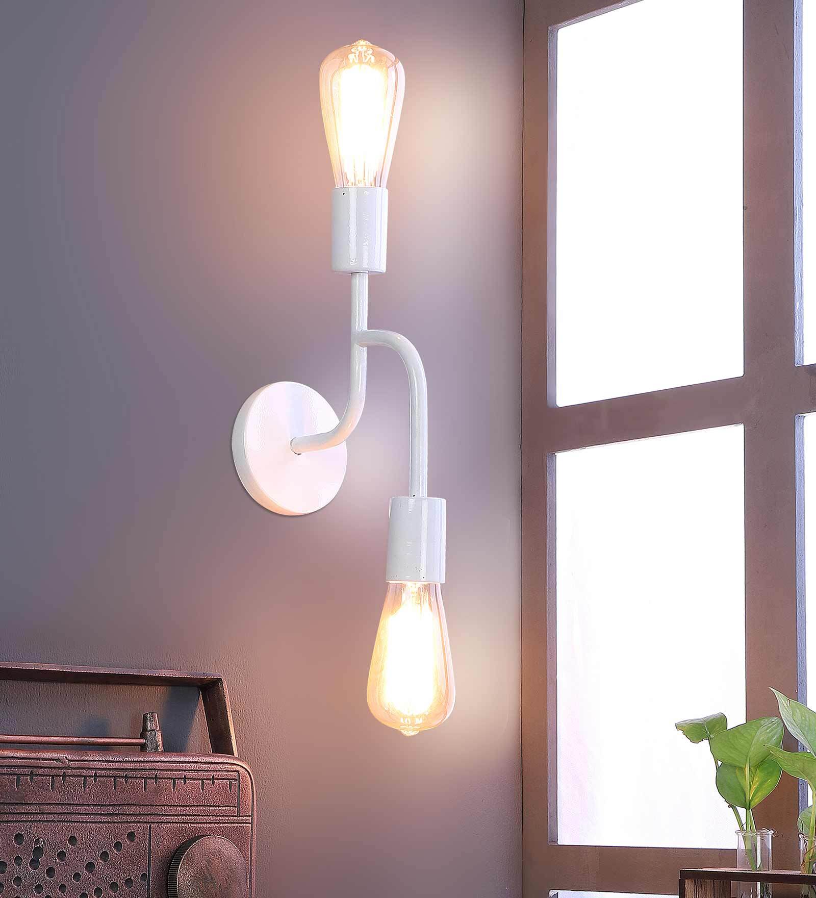 Uniqualy Metal Novelty Wall Light (White)