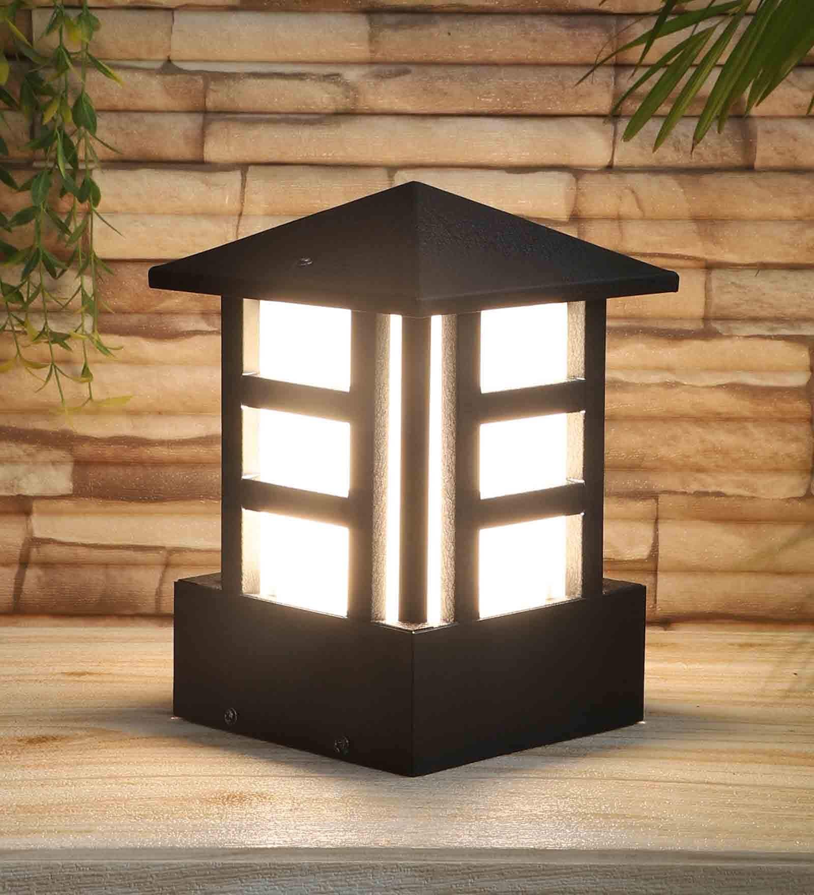 Grey Mild Steel Gate Light